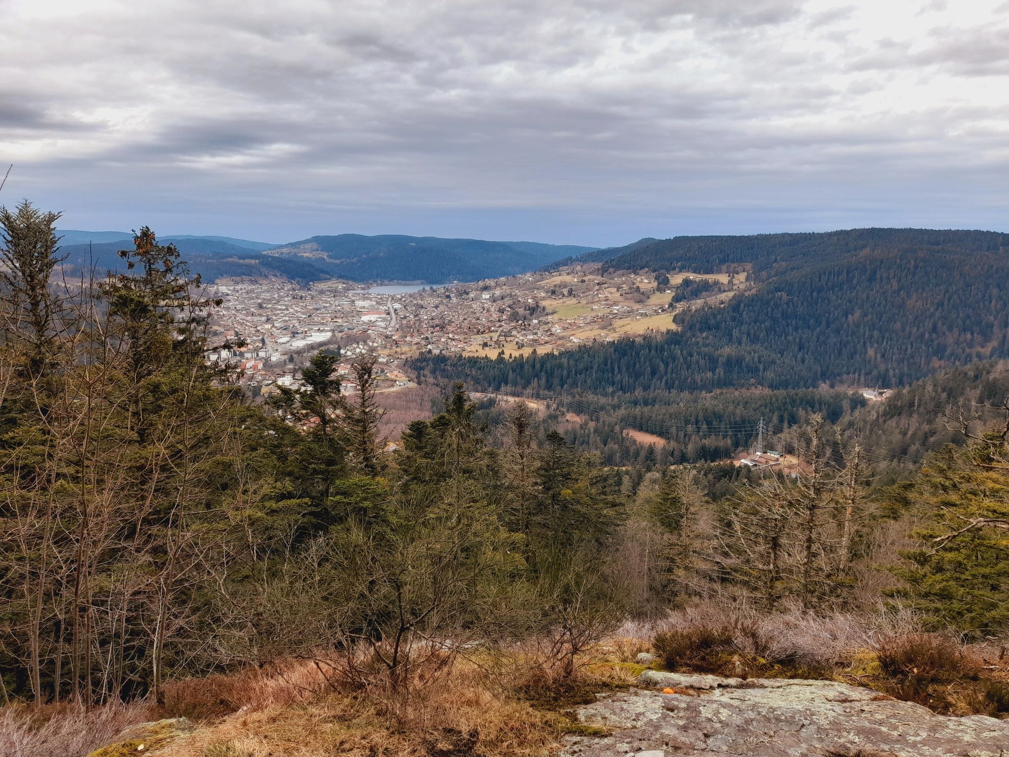 Gérardmer vue de la Roche des Bruyères