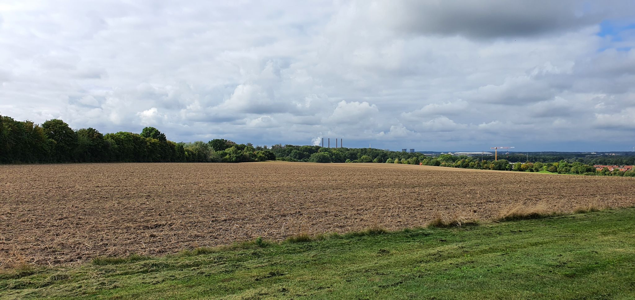 Blick auf Wolfsburg - Reislingen-West Höhe 98 m