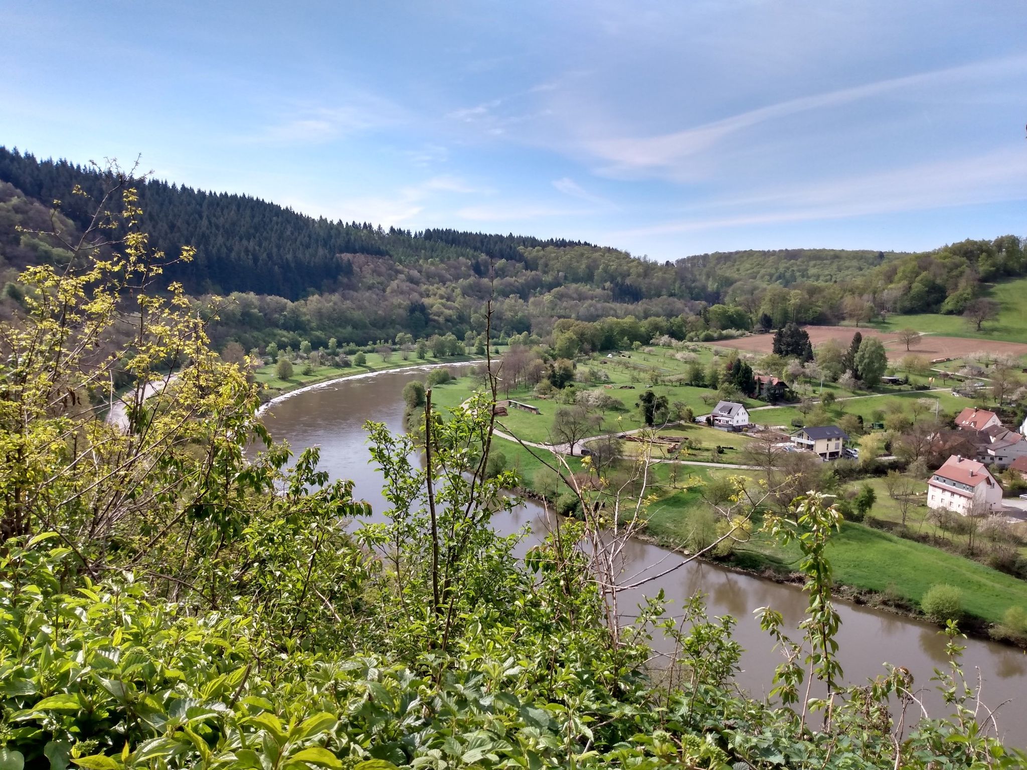 Schöner Ausblick auf den Neckar