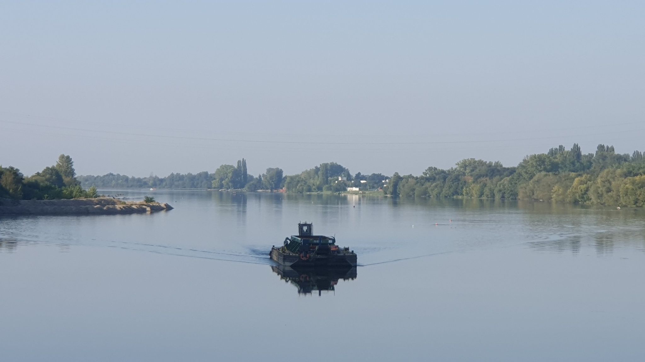 Fluss Vah in Piestany