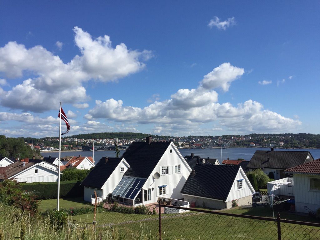 Blick zurück nach Larvik