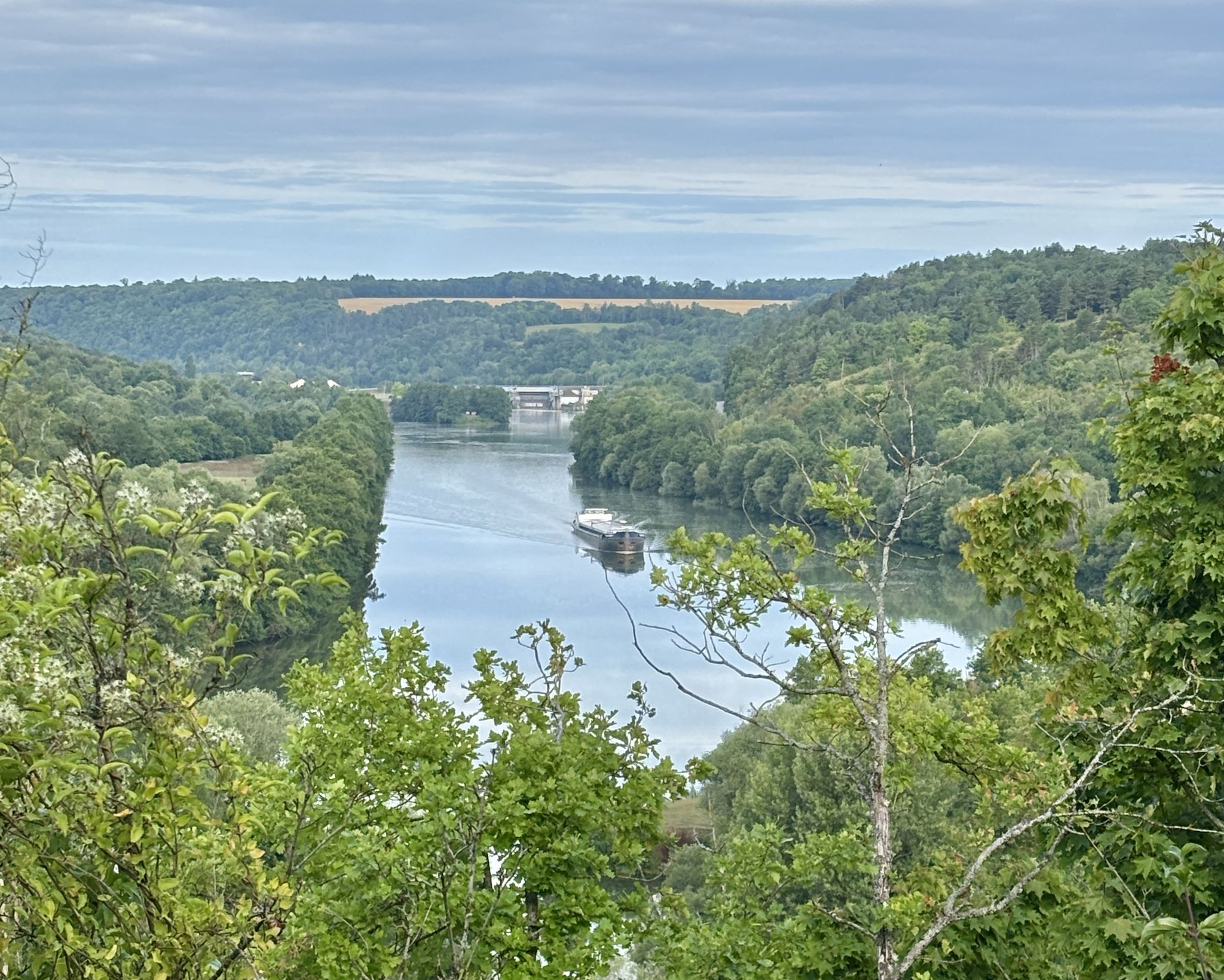 Vue sur la Moselle depuis les hauteurs de Liverdun