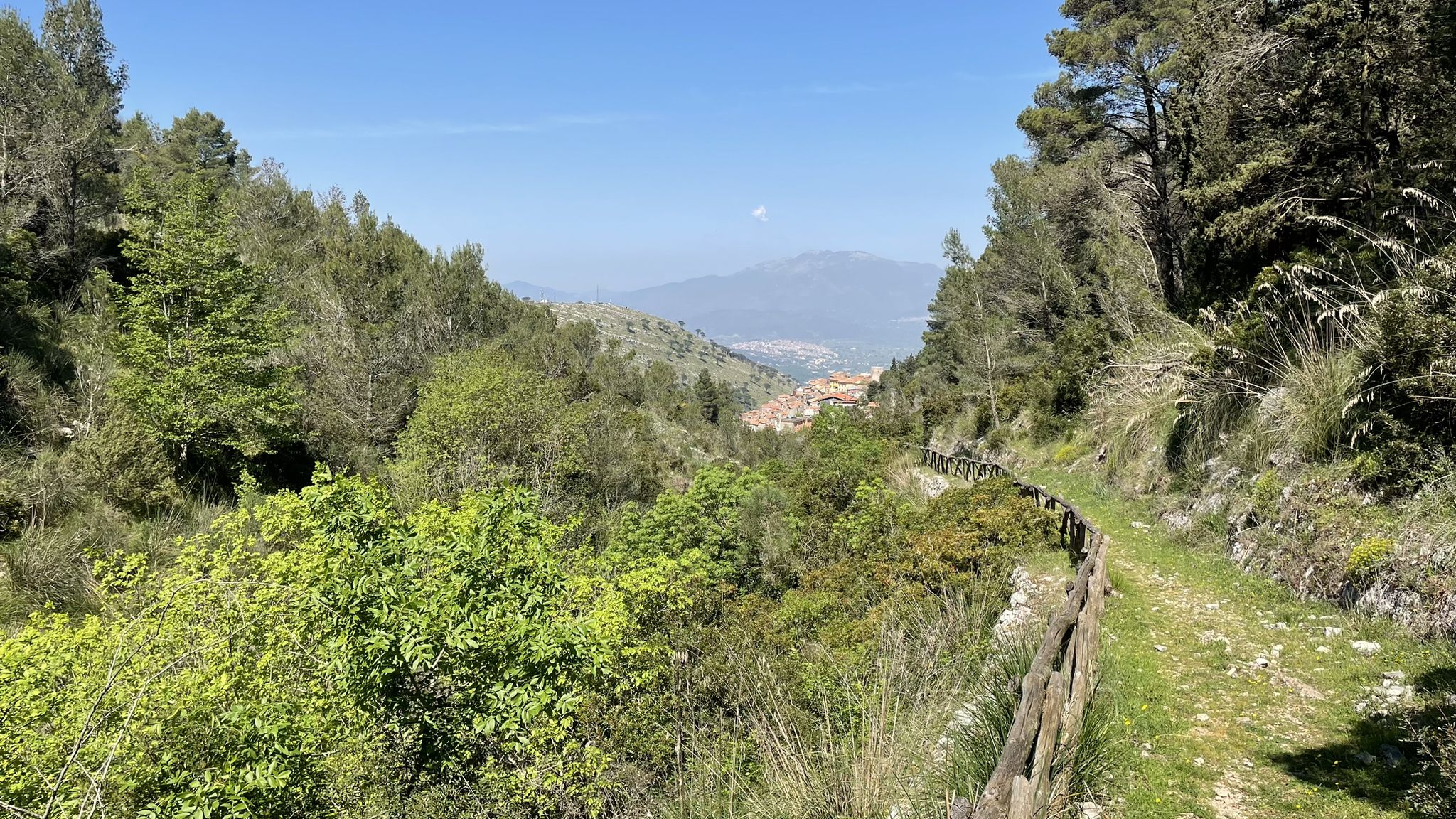 Blick zurück nach Sonnino