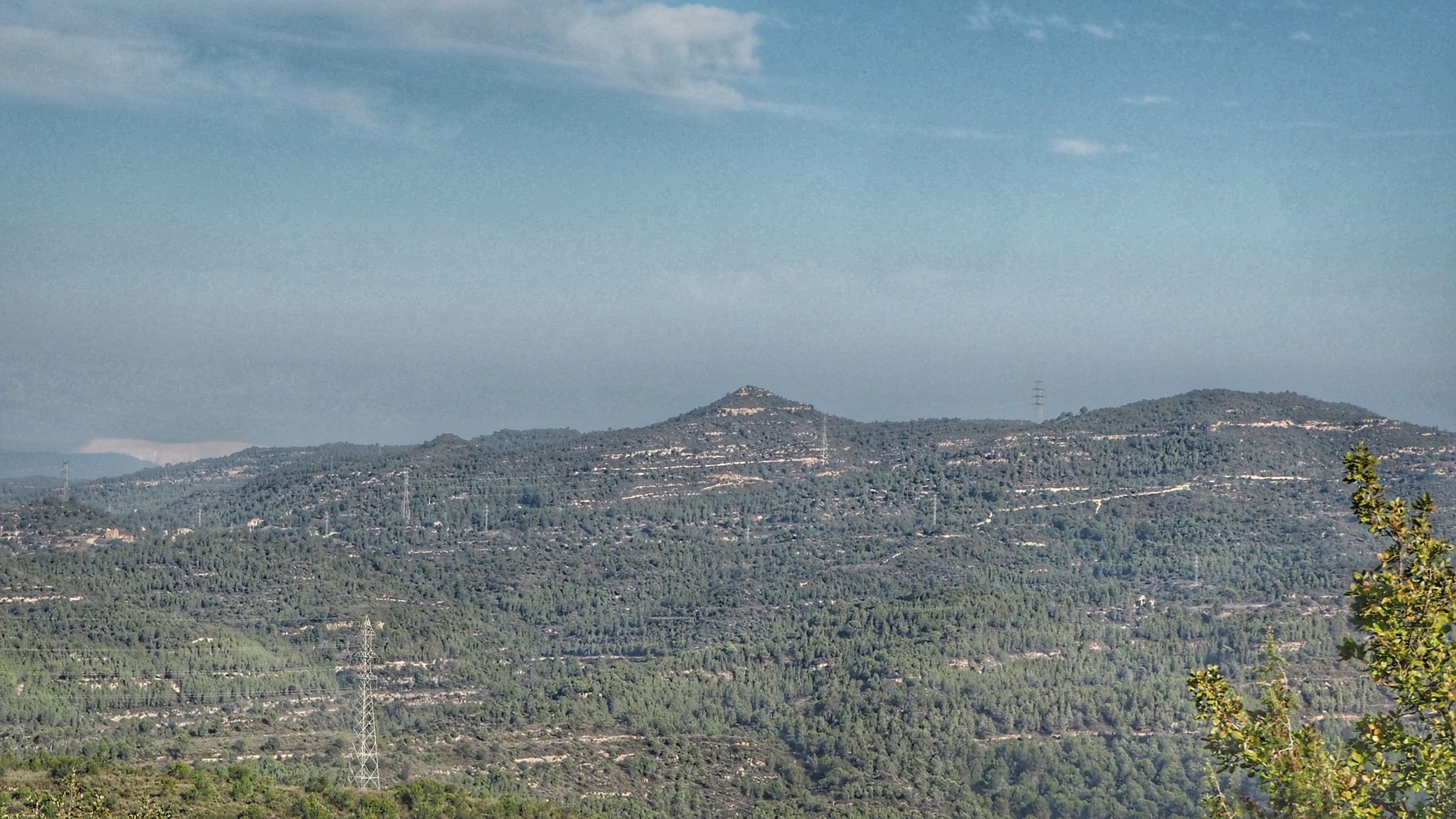 Puigsoler des del Turó de l'Escletxa