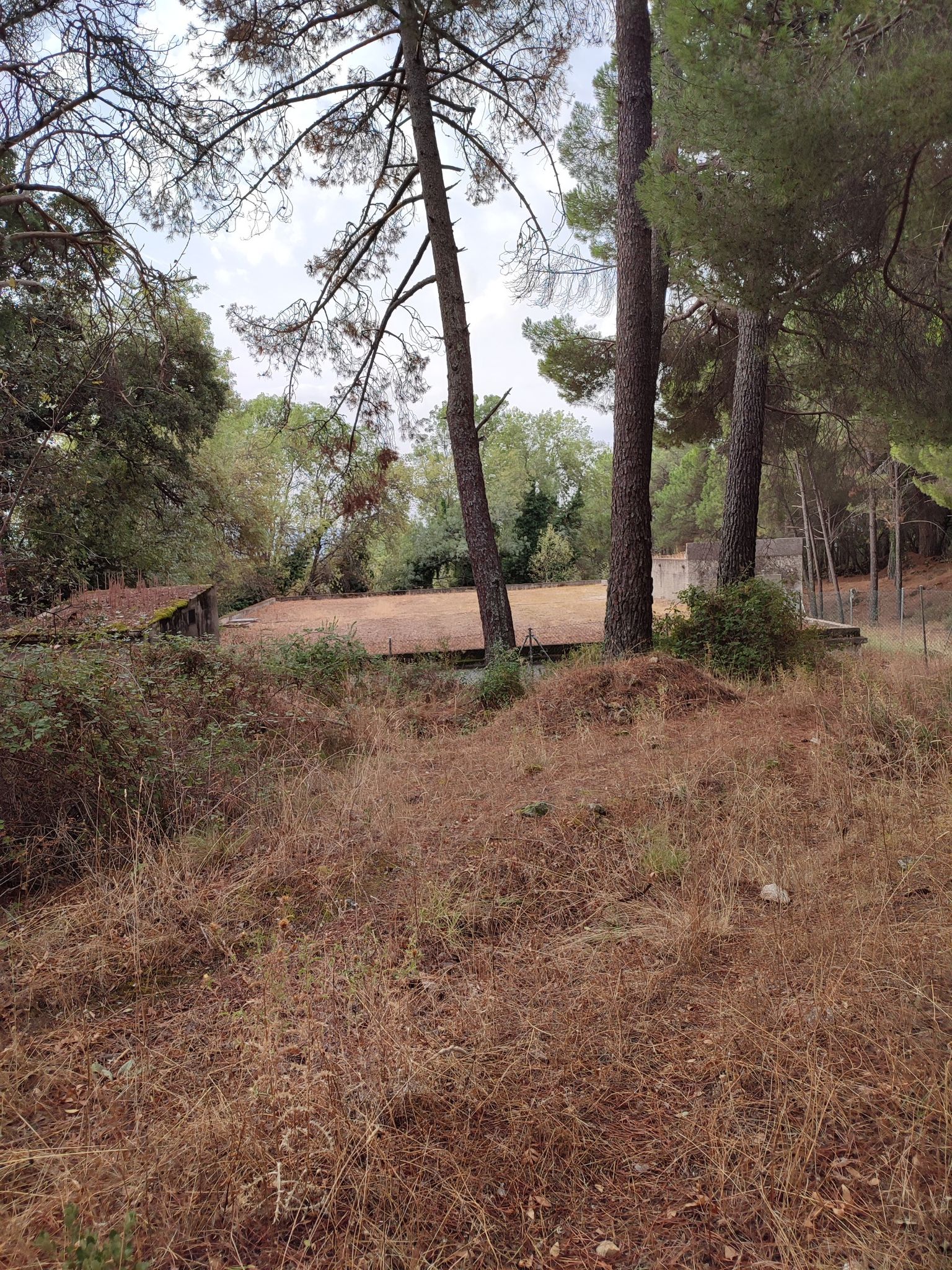 Depósito junto al camino