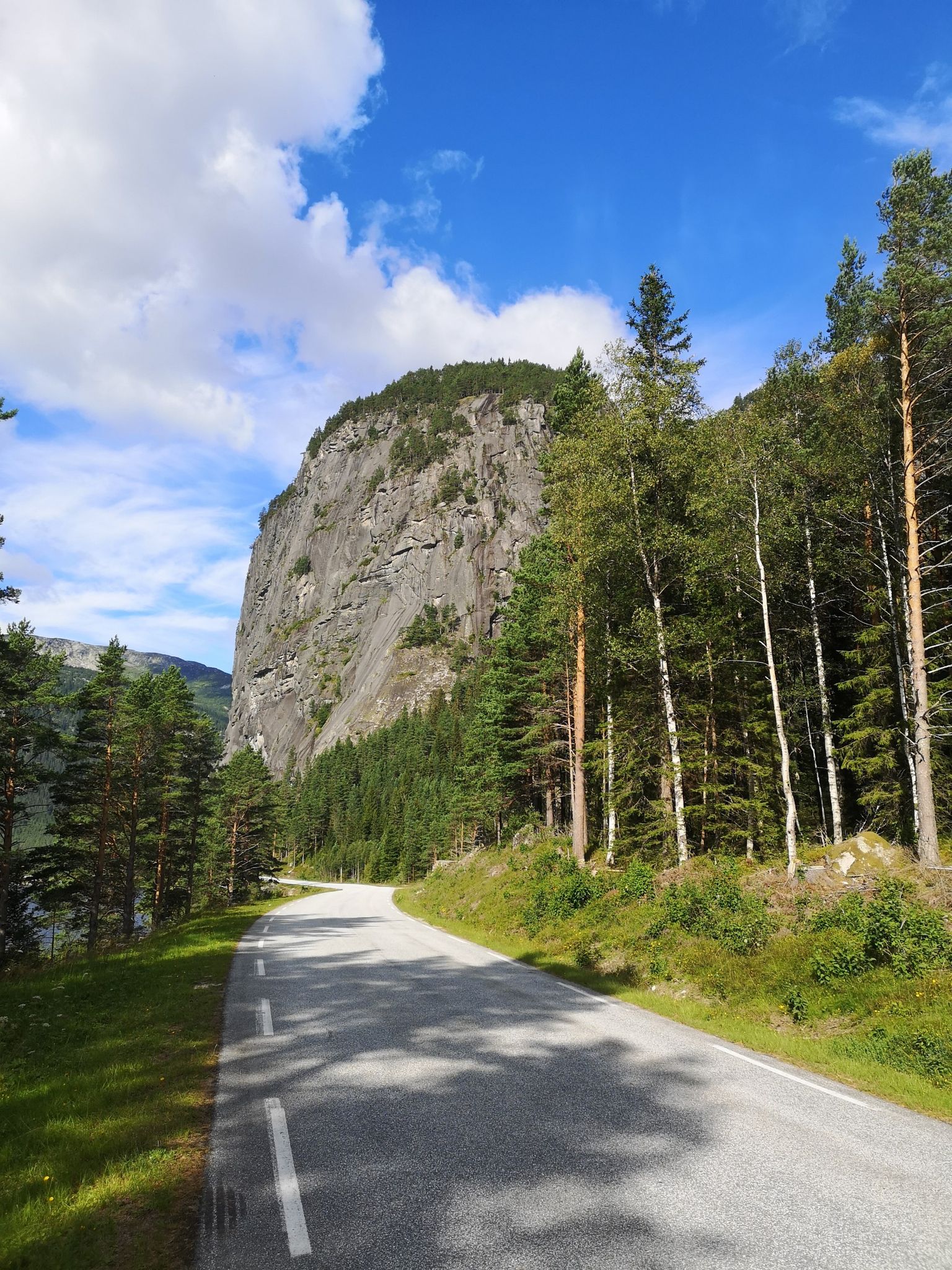 Blick auf Felsen