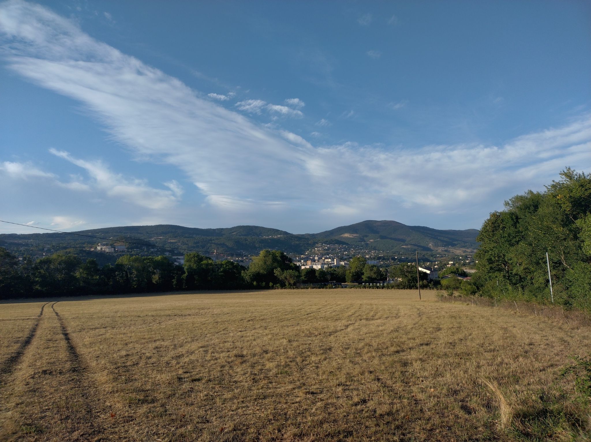Beautiful overview over the city Privas