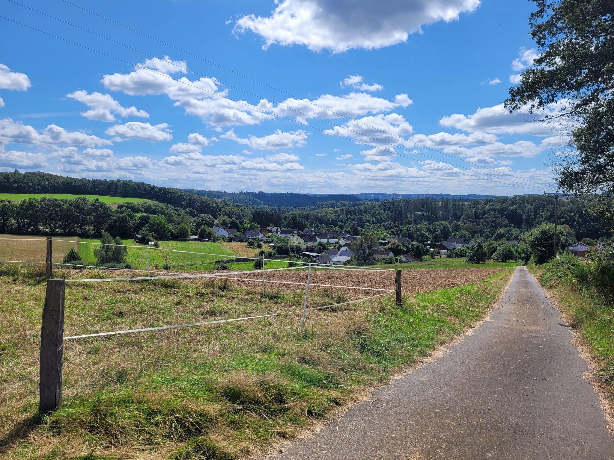 Blick zurück auf Berzhausen