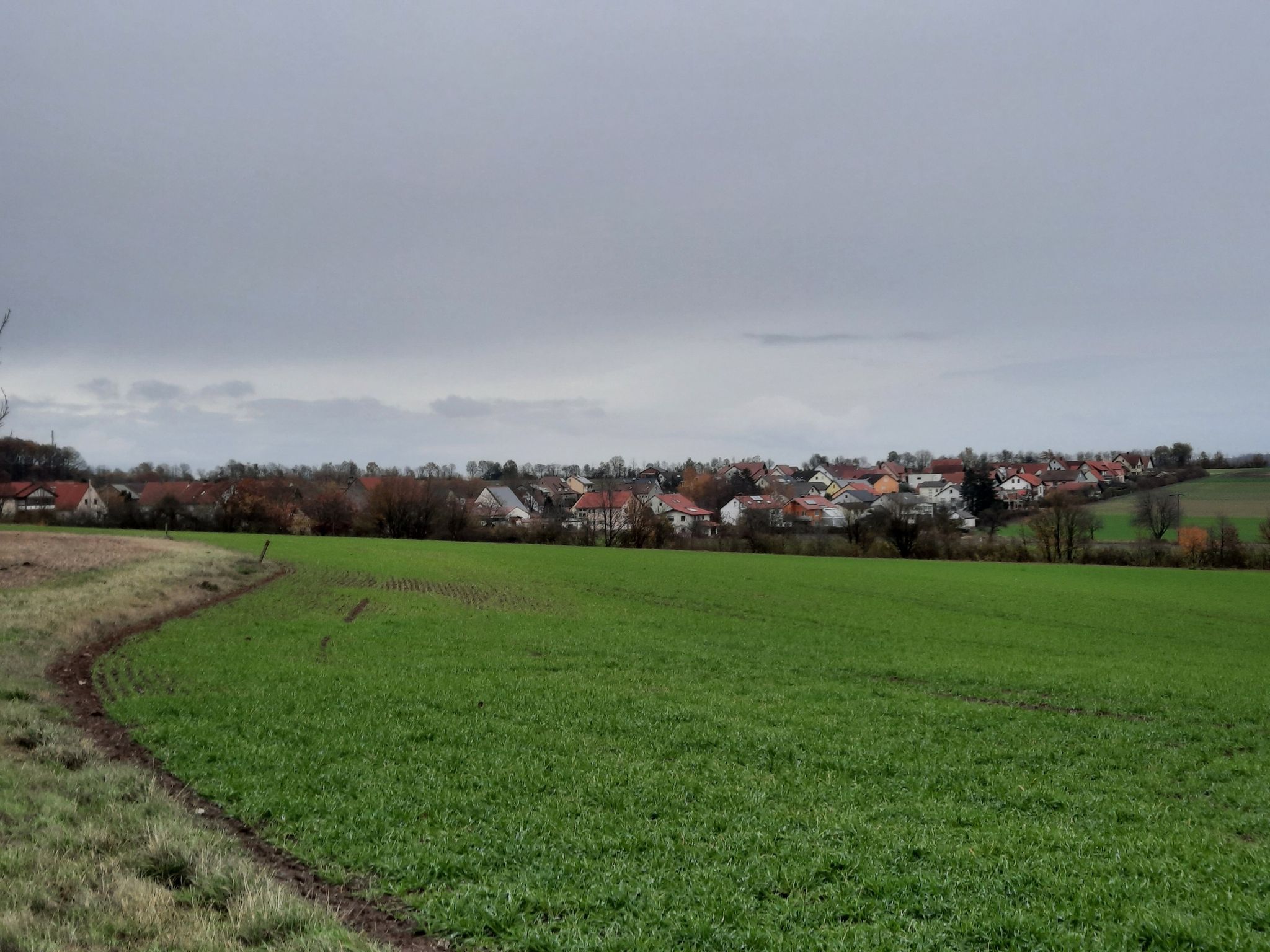 Blick zurück nach Hoppachshof