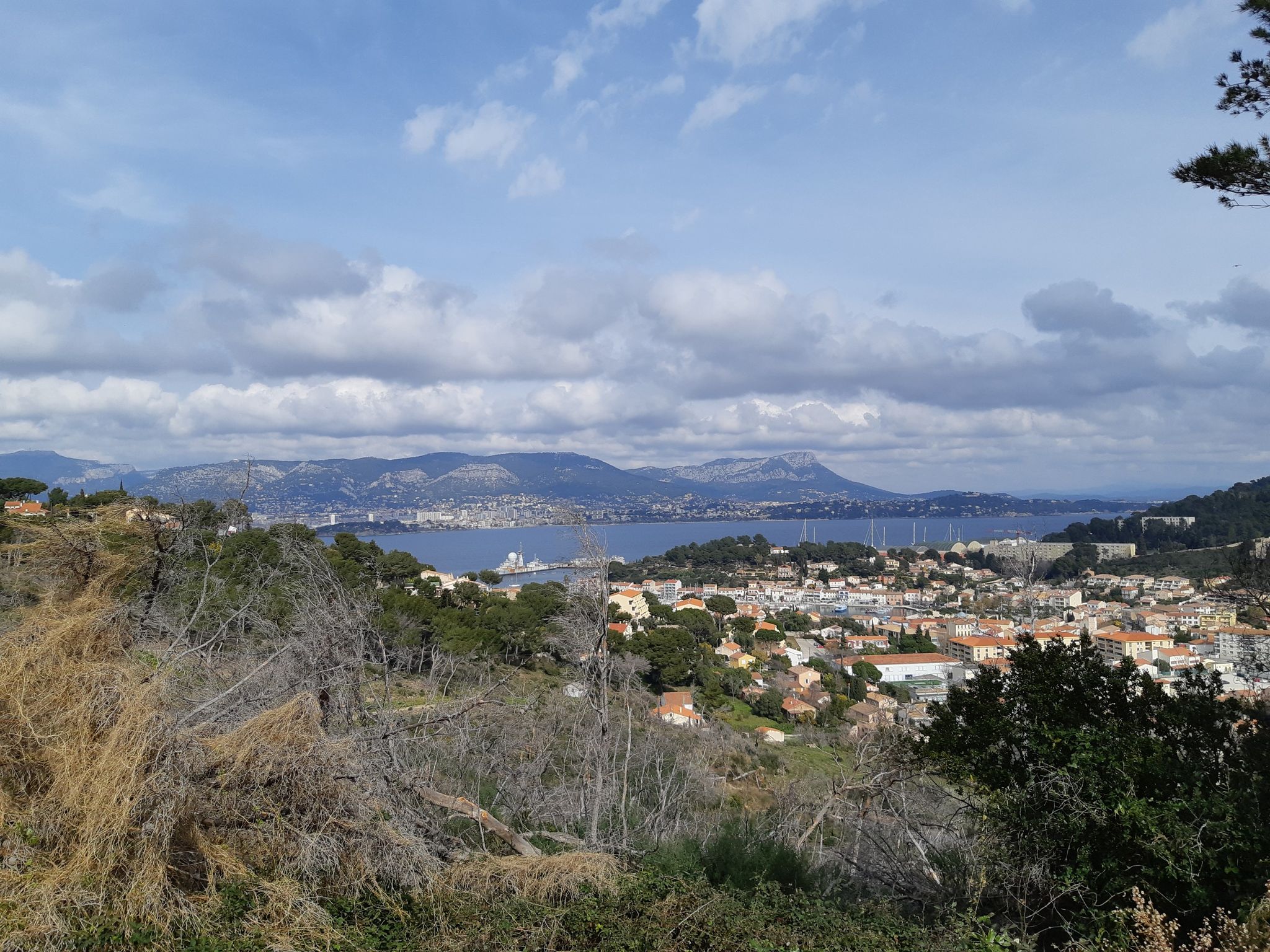 vue sur st mandrier et toulon