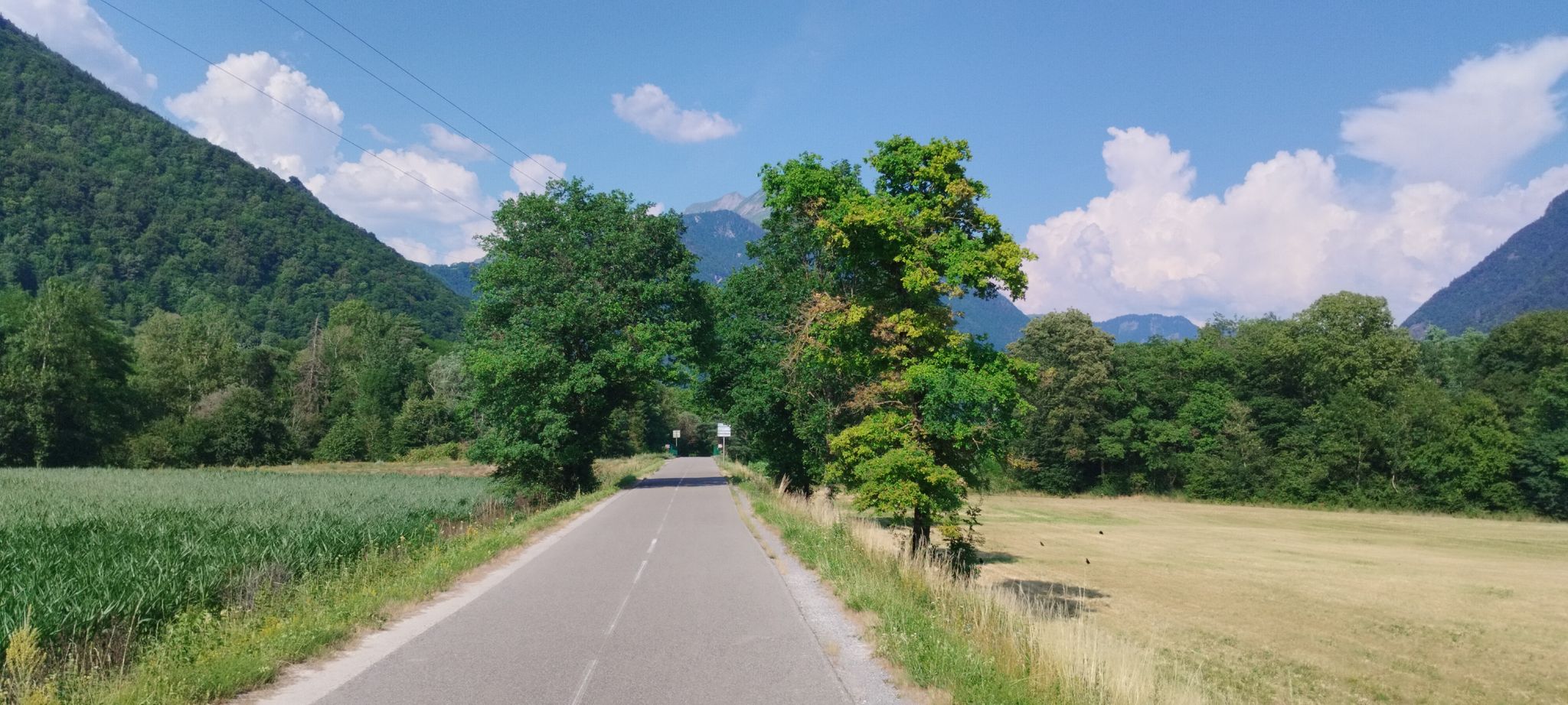 Bahntrassenradweg mit Ausblick 