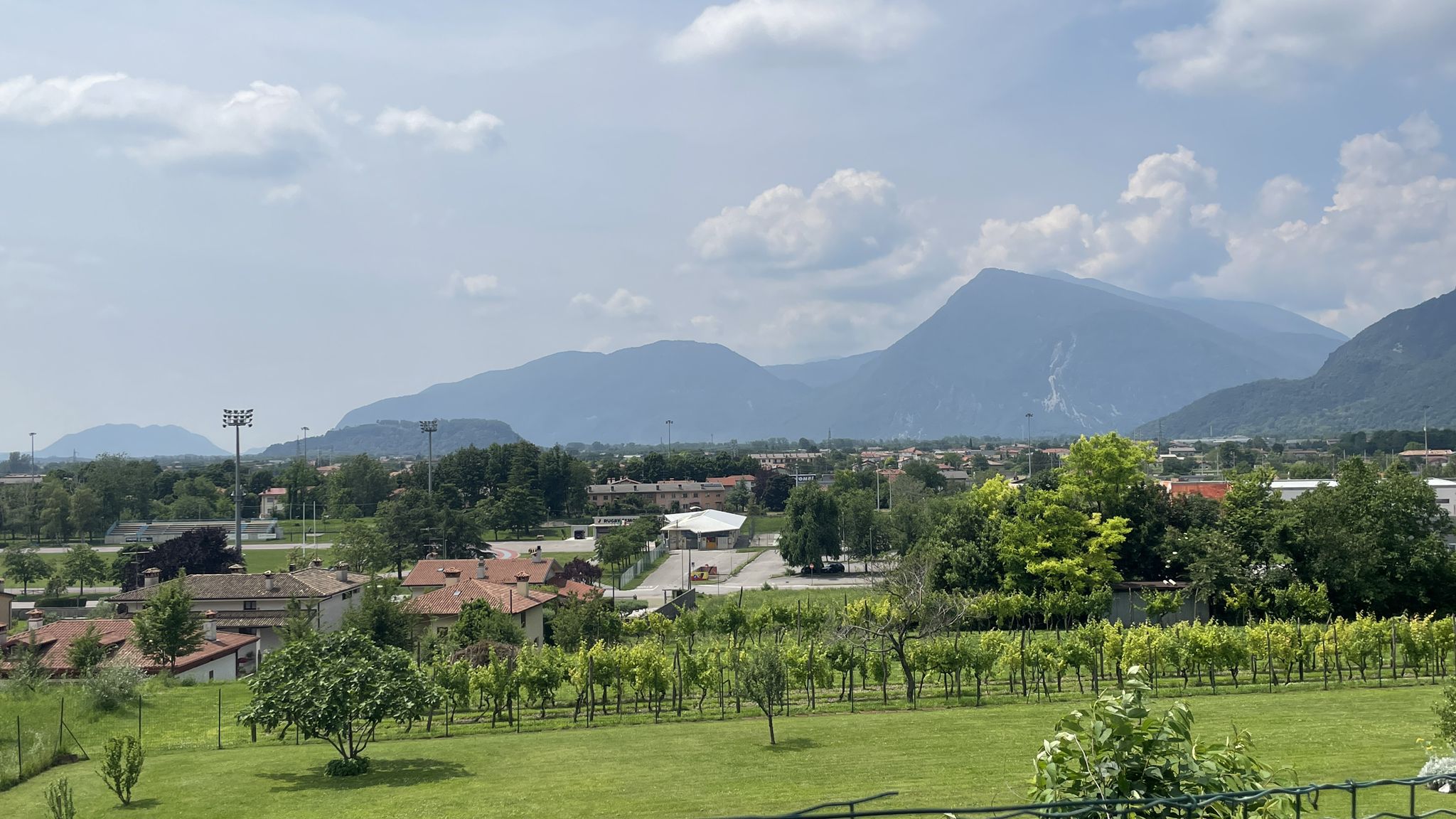 Sicht auf die Alpenausläufer
