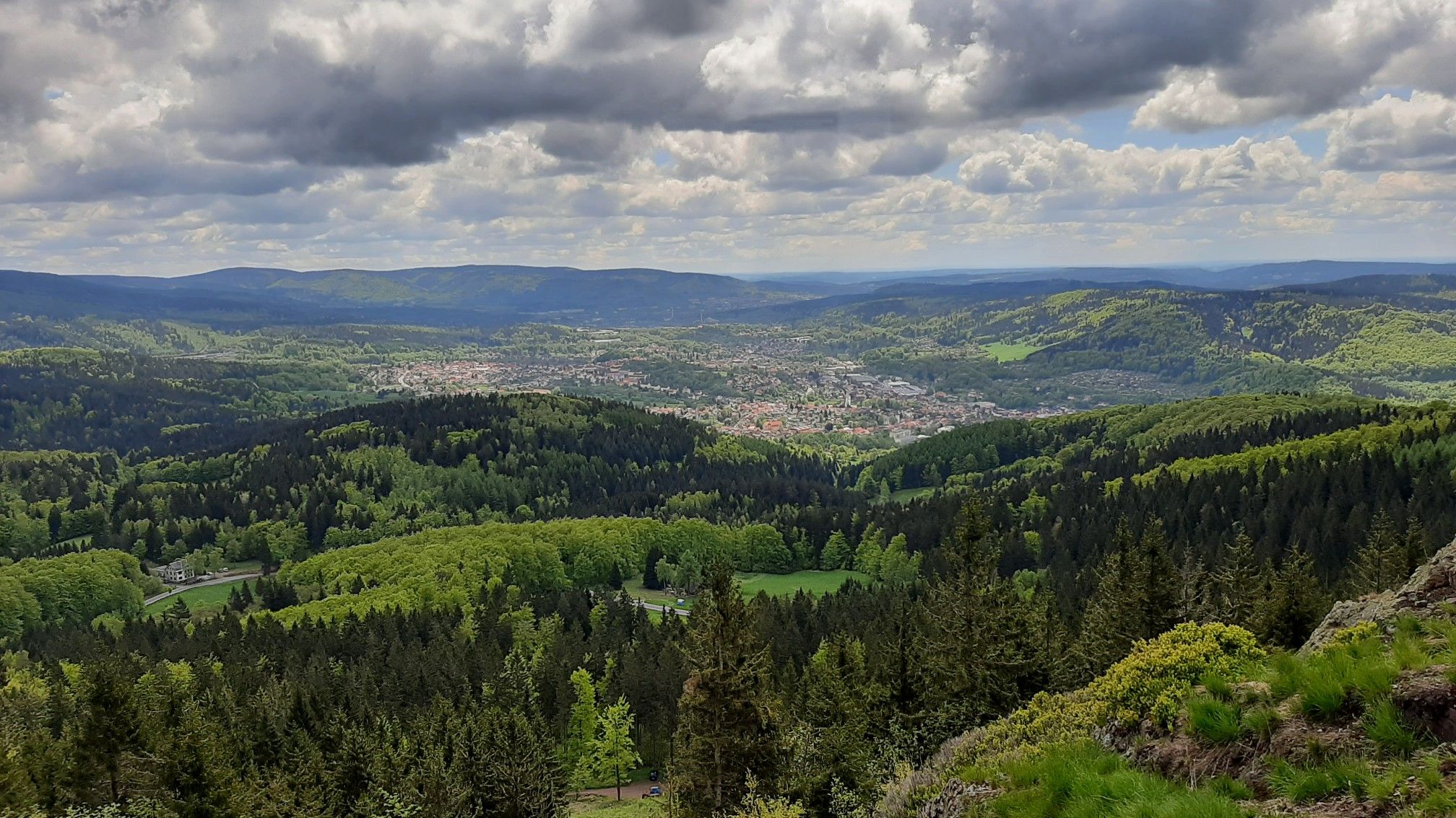 Blick vom Ruppberg auf Zella-Mehlis