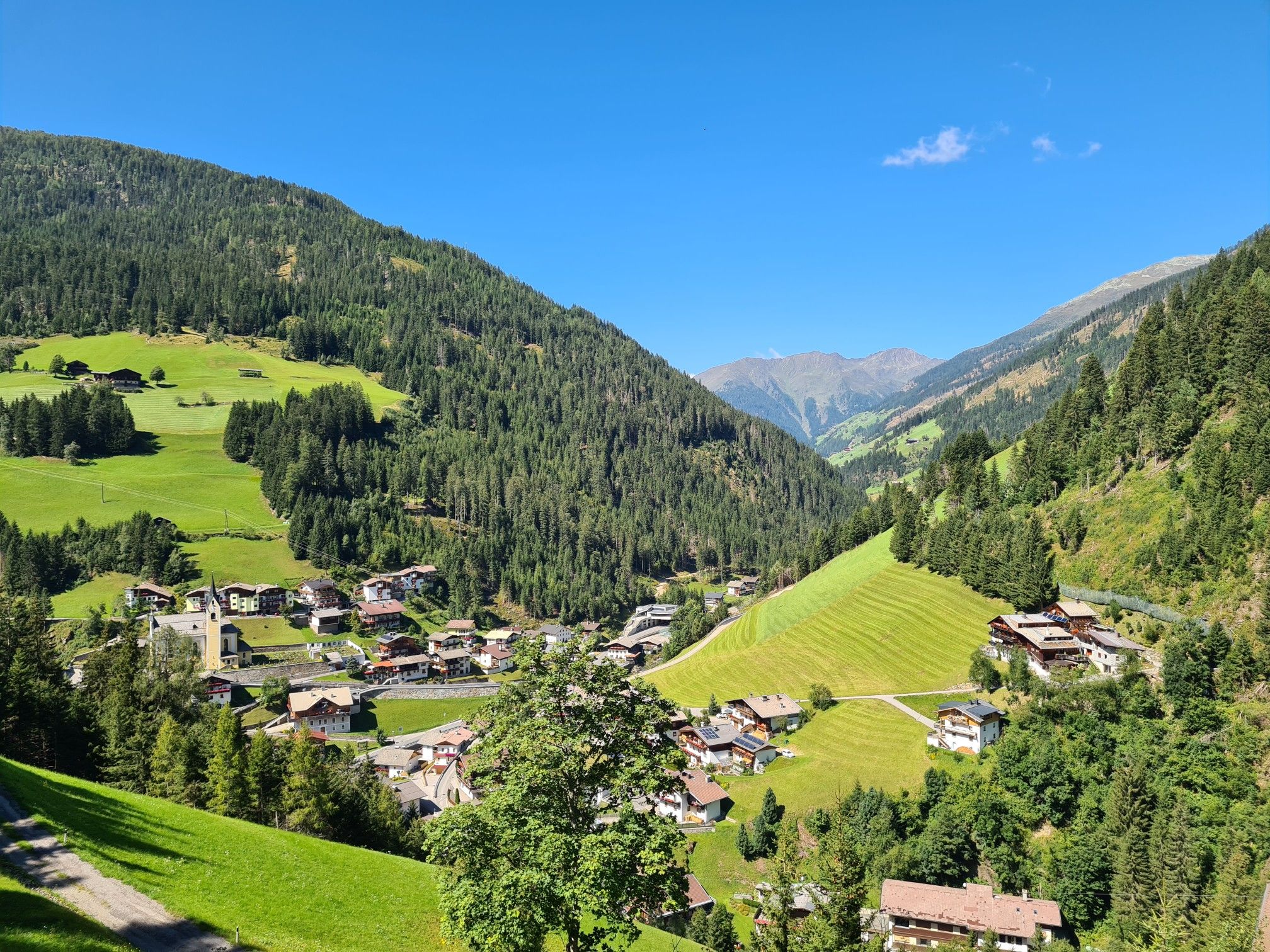 Blick auf Außervillgraten