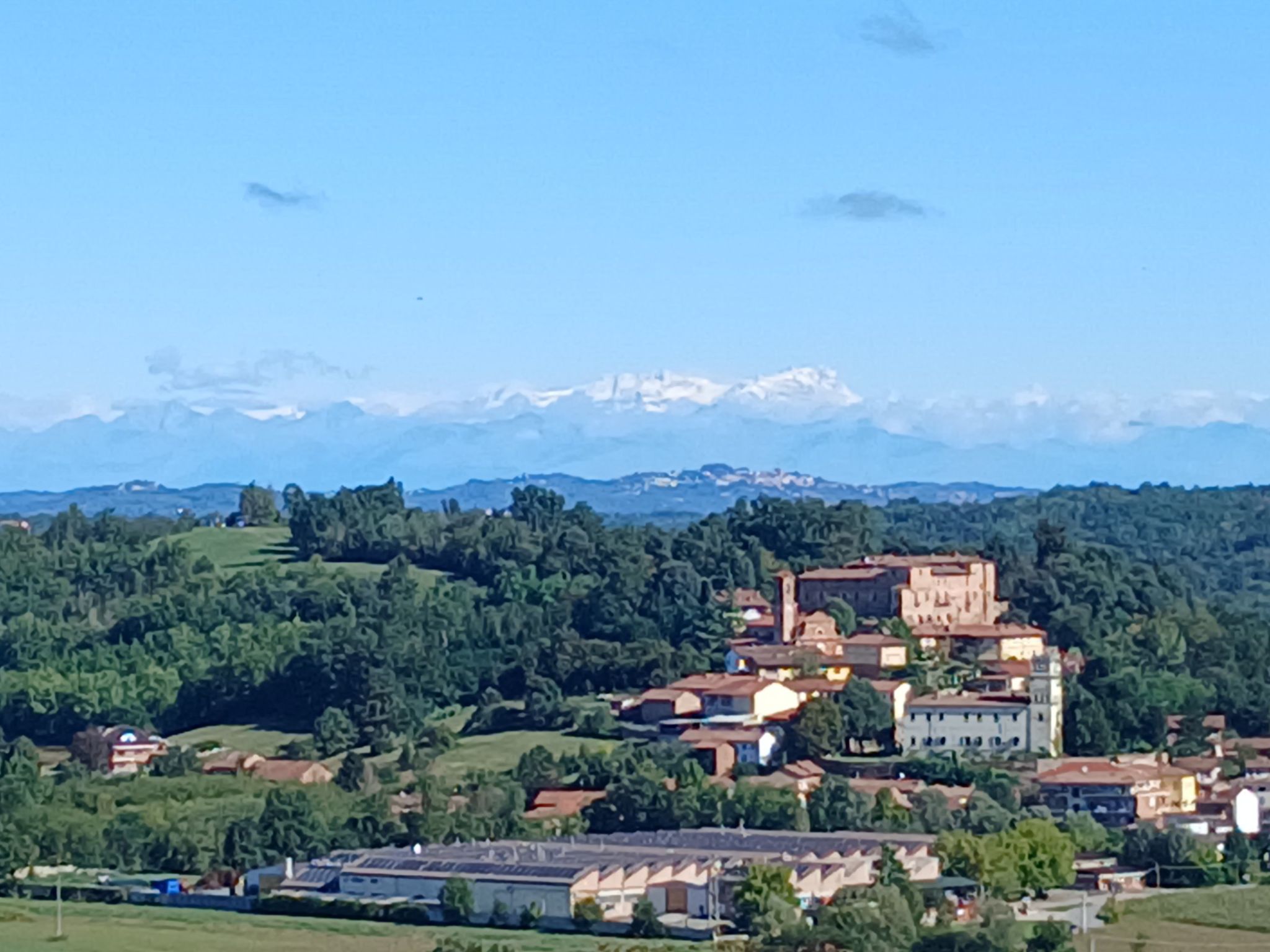 Il monte Rosa da Castellero