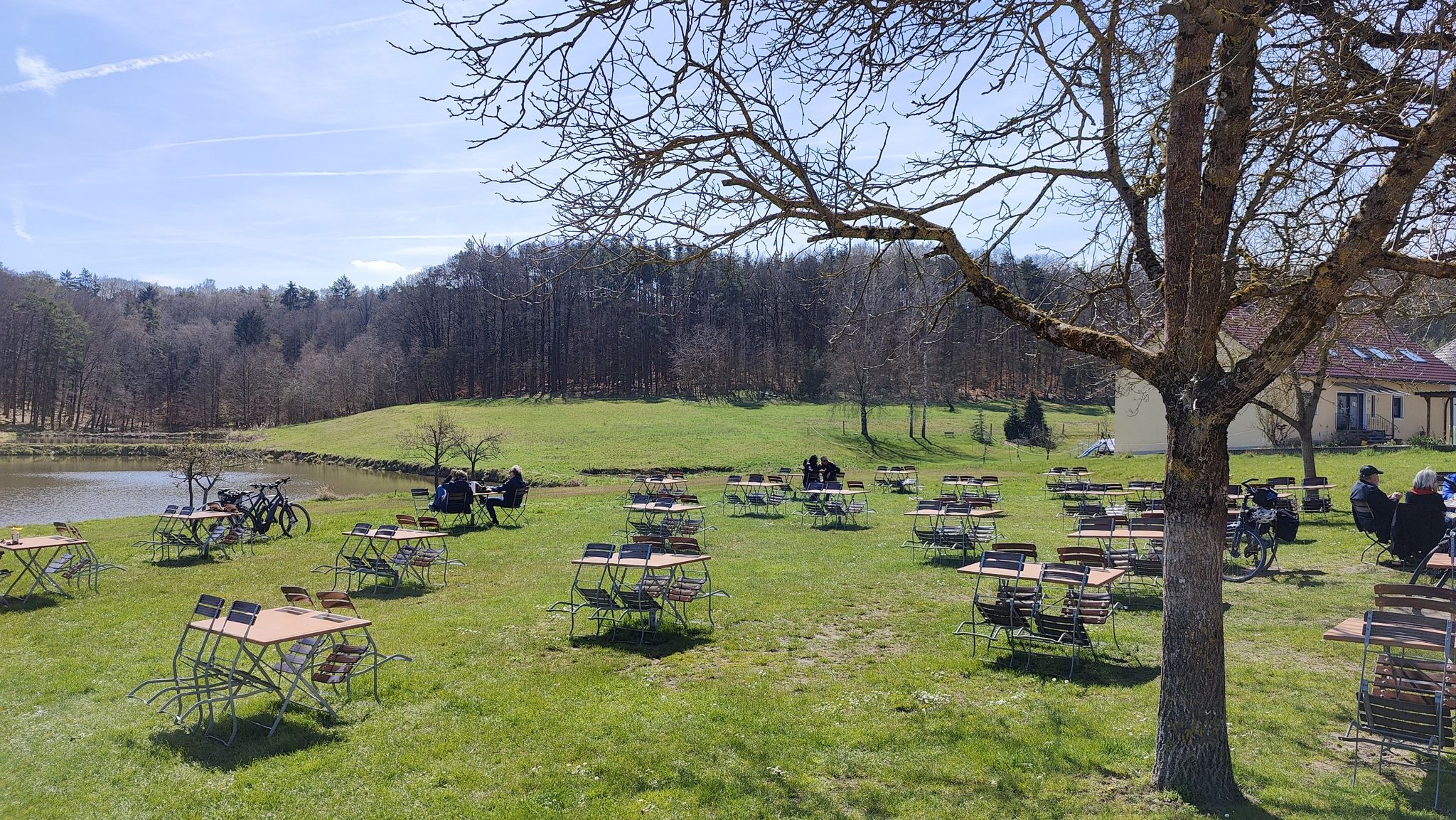 Saugeiler Biergarten, leider aber heute geschlossen