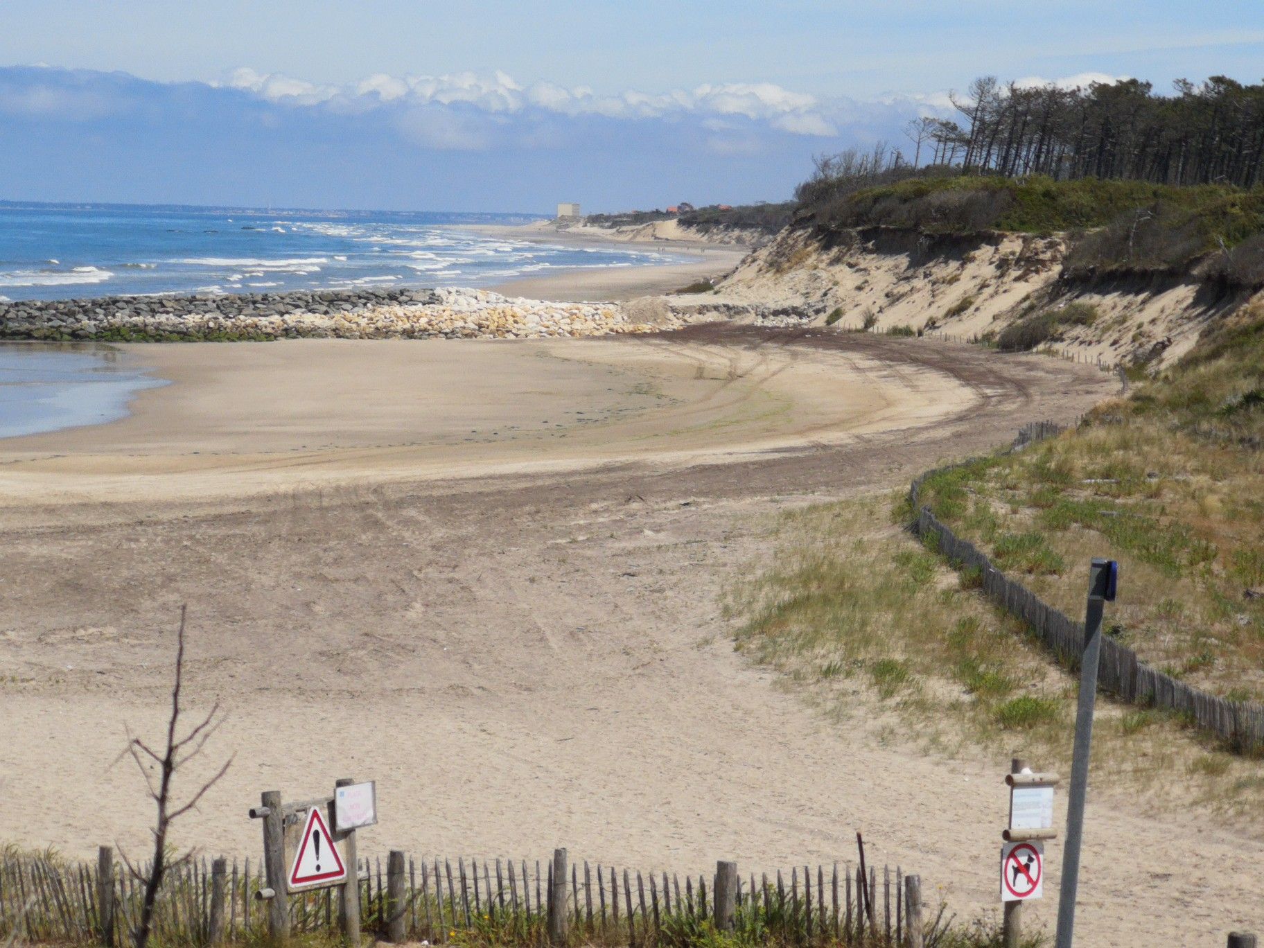 Le Plages nördlich L 'Amelie