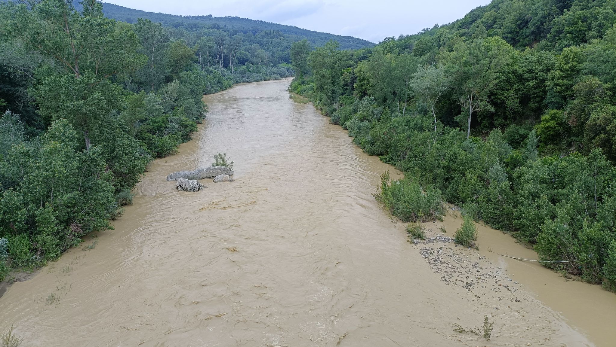 Ombrone in piena