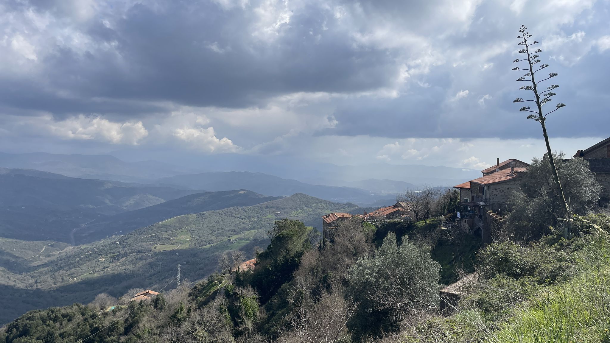 Blick von der Burg Rocca Cilento