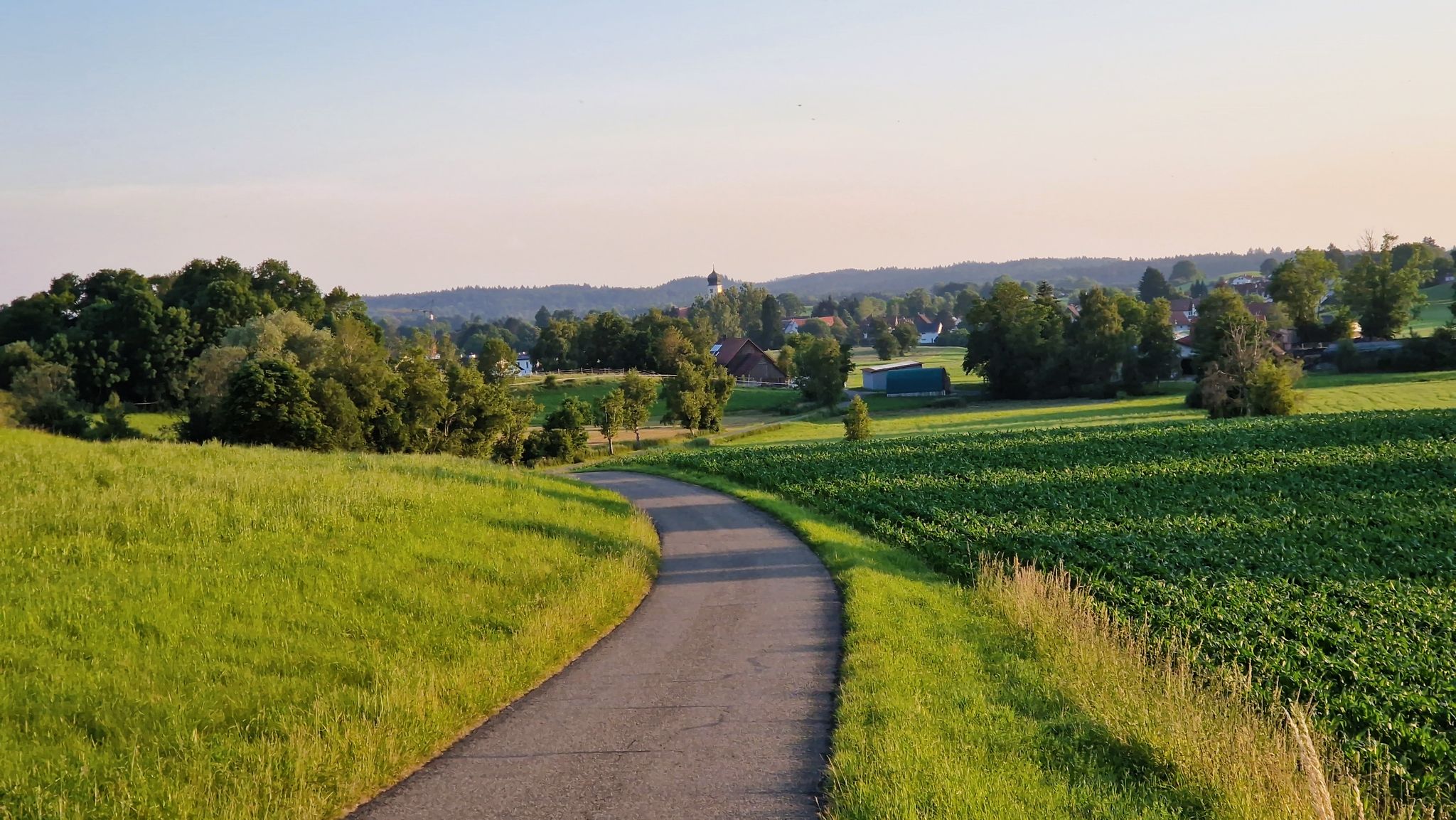 Blick aus Nordosten auf Bergatreute