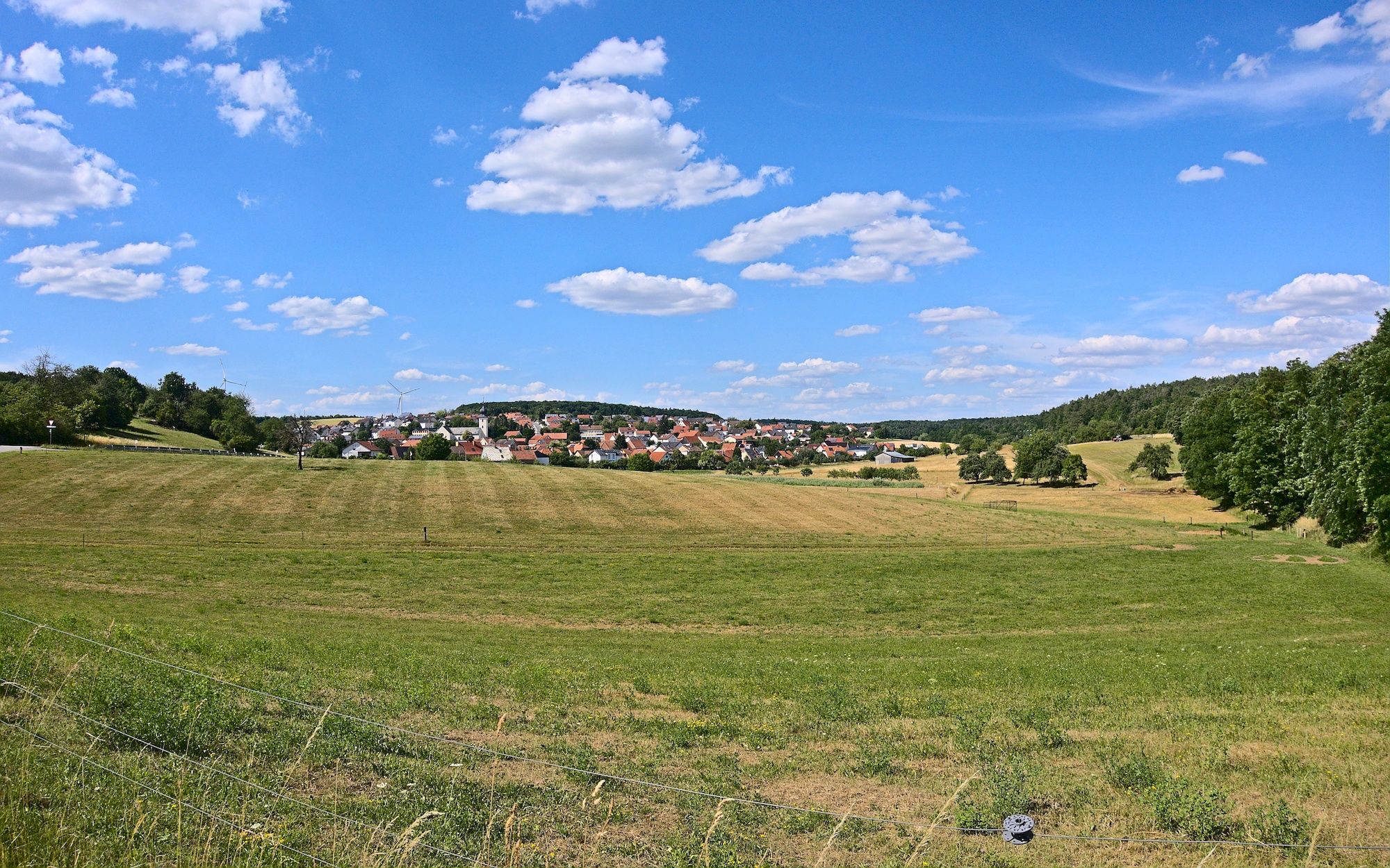 Blick zurück nach Rottershausen