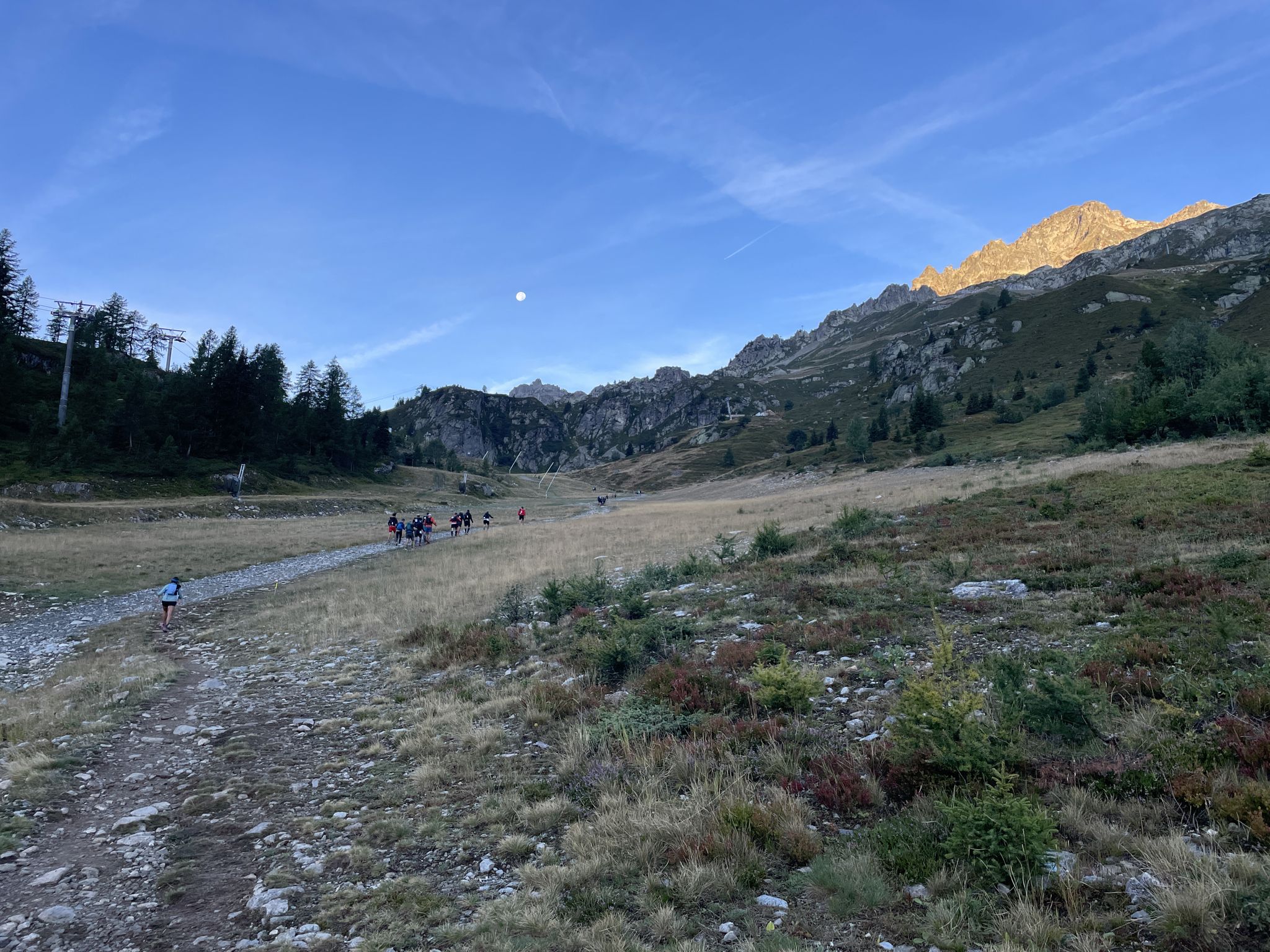 Endantieg auf La Flegere mit Mont-Blanc Blick
