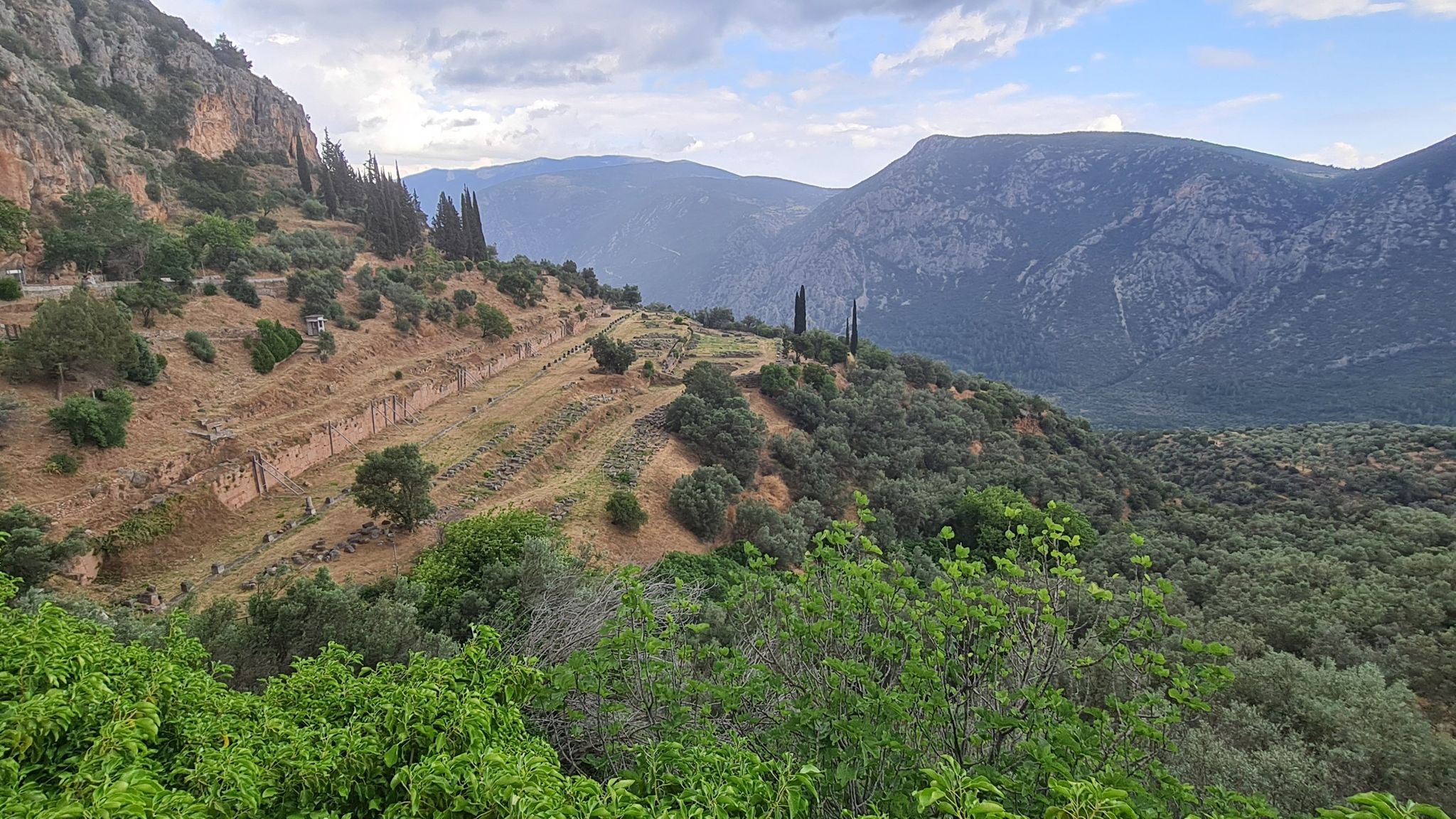 am Weg zum Athene Tempel