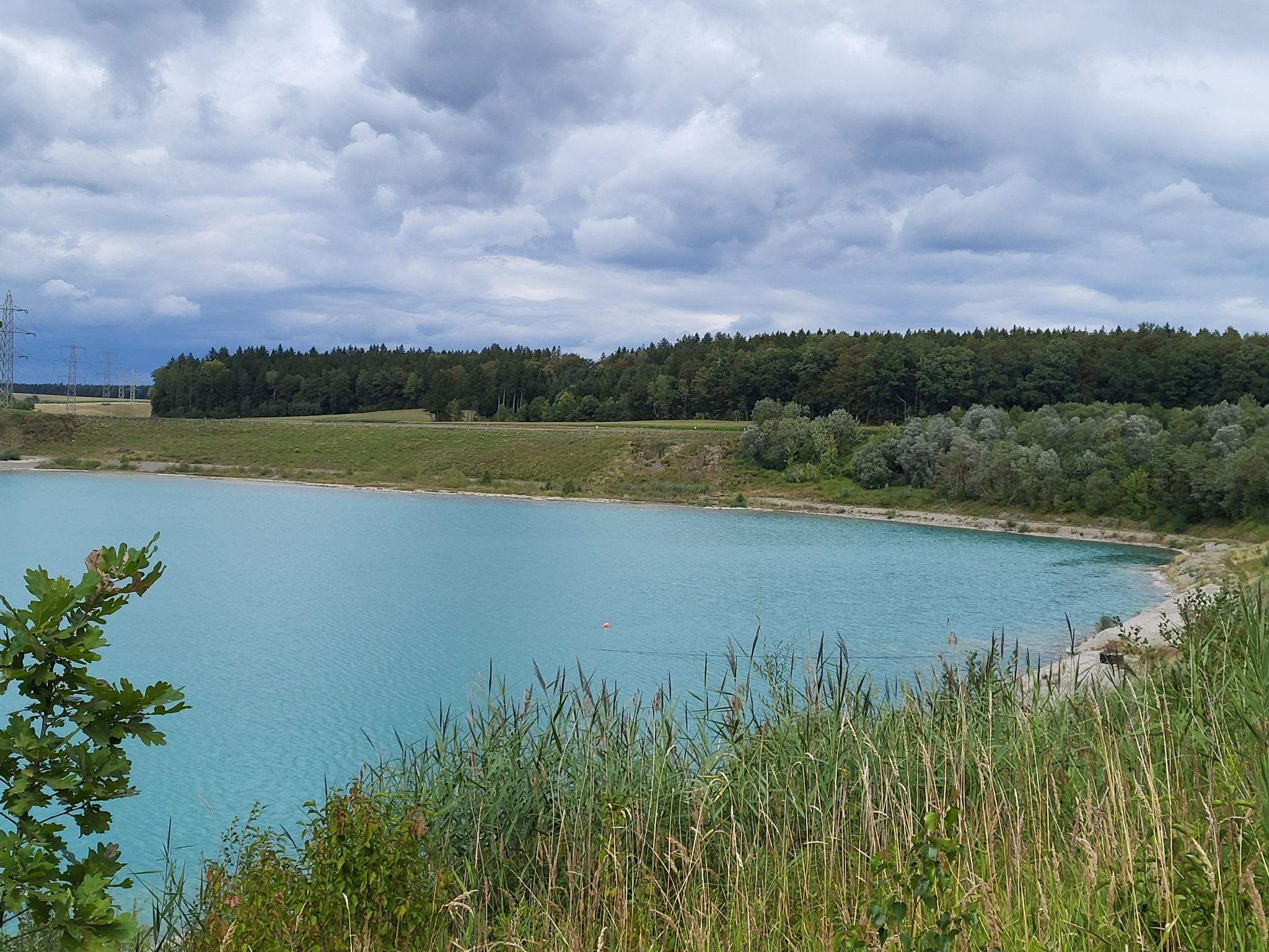 tolle Farbe vom Baggersee