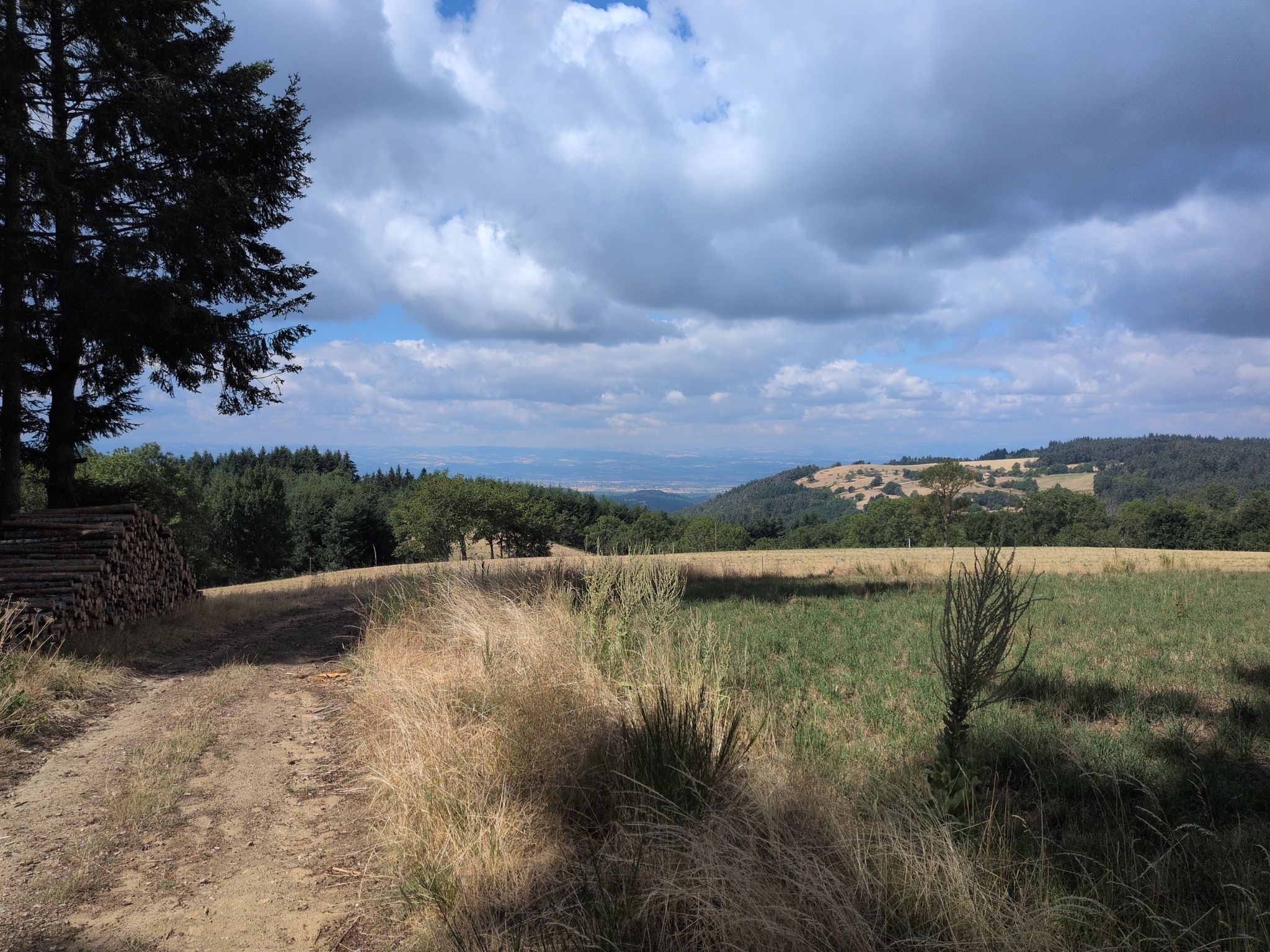 rode route gestart bij plan d'eau champagbac me vieux