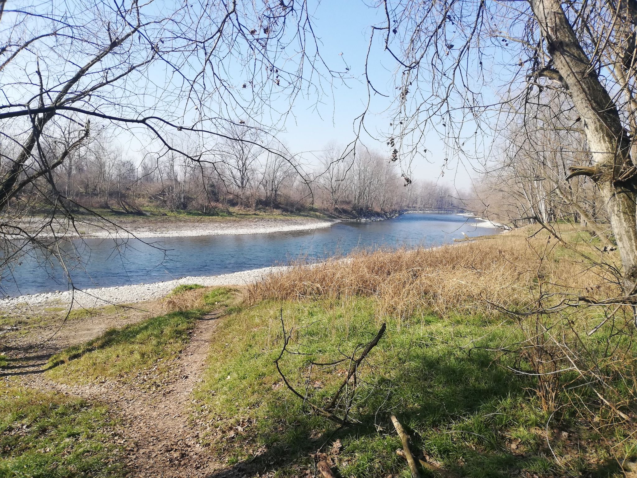 Fiume Adda dopo Rivolta verso Spino d'Adda