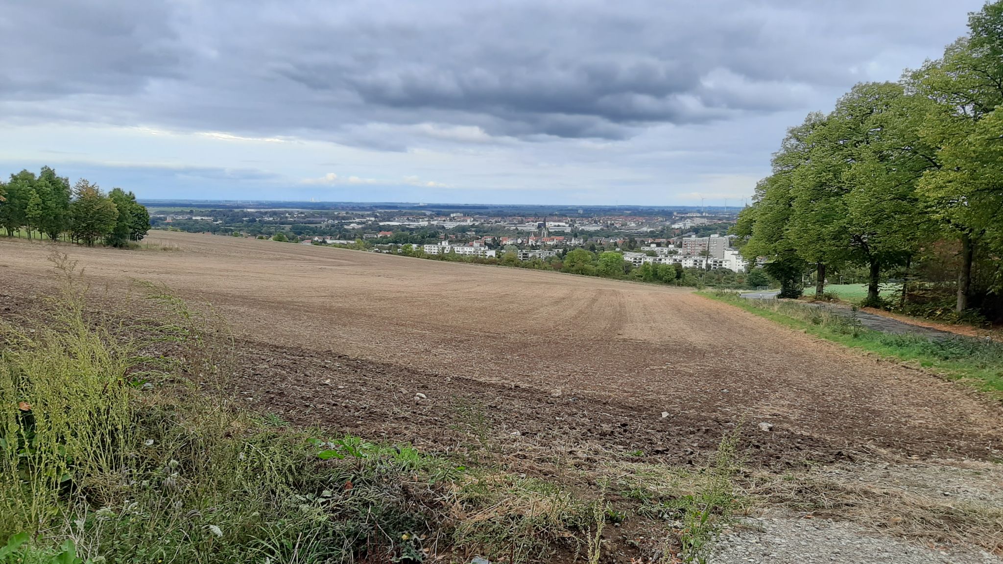 Blick auf Hildesheim von der DJH