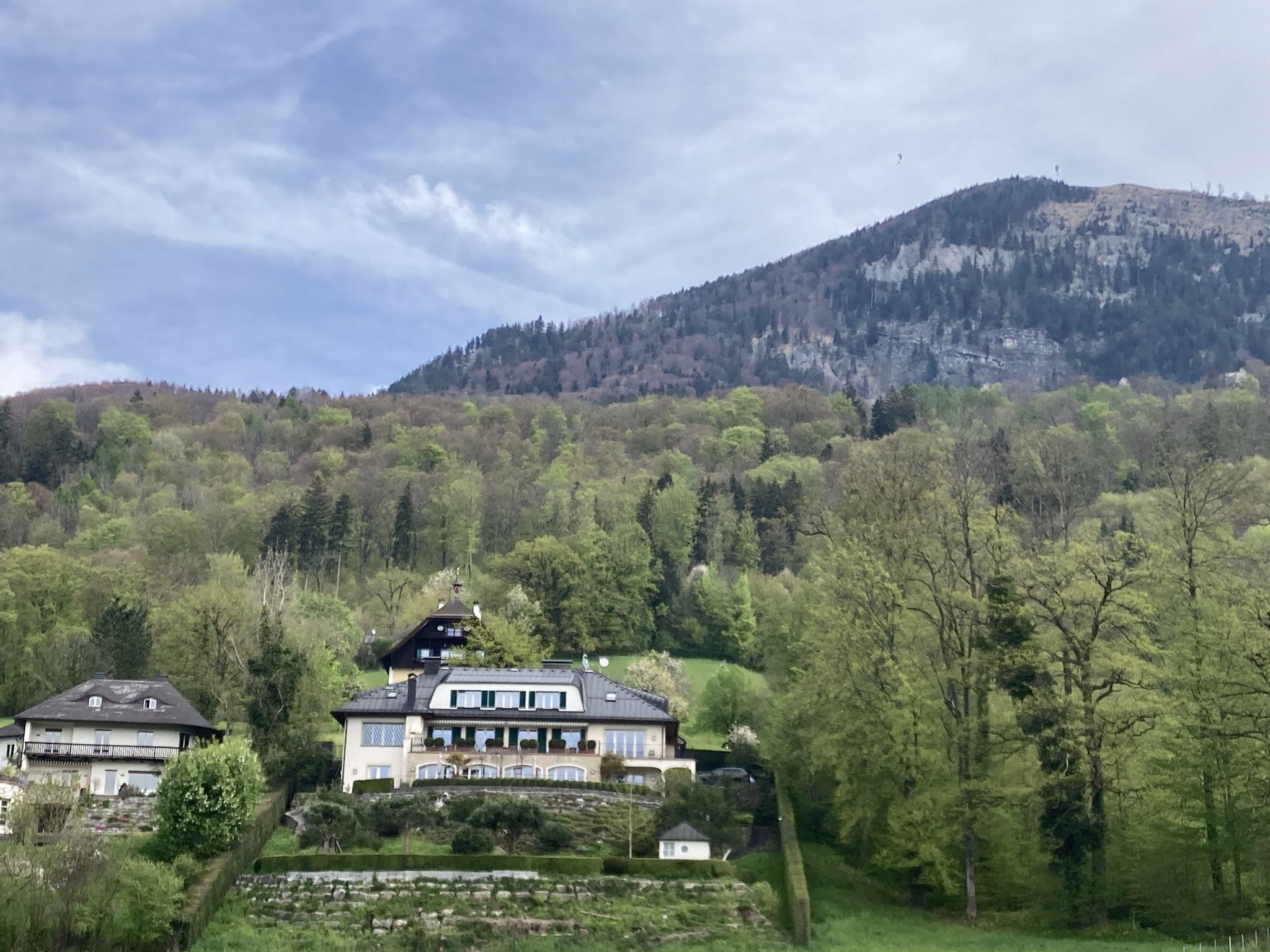 Blick von Aigen auf den Gaisberg