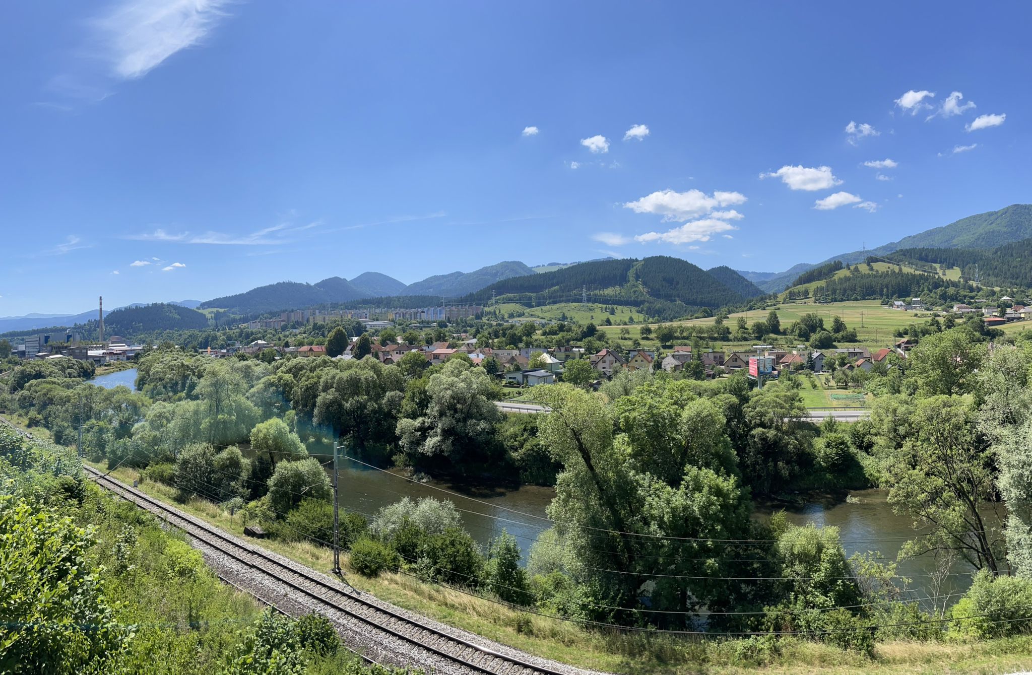 Výhľad na Ružomberok.