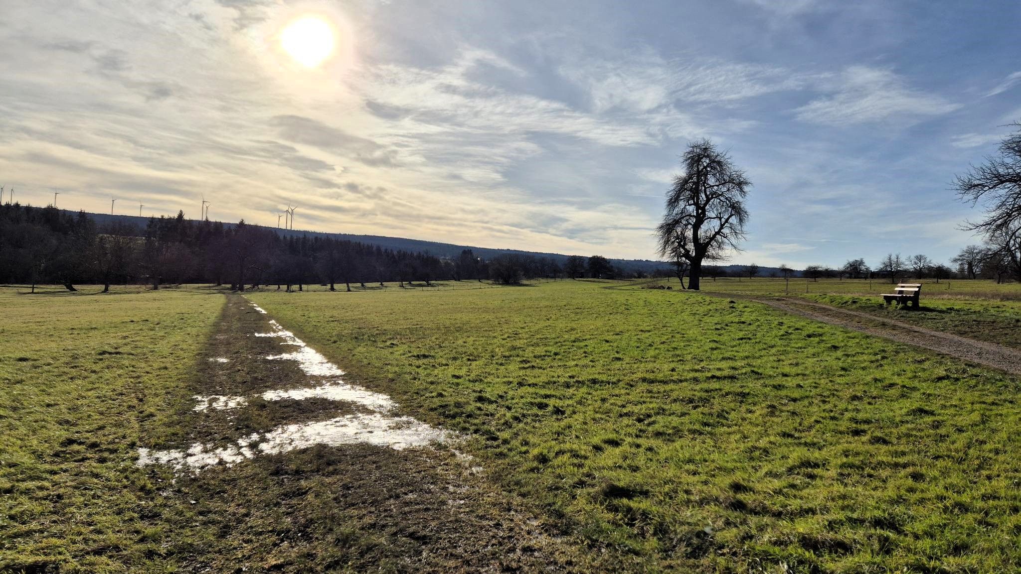 Direkt hinterm Ort: viel Platz