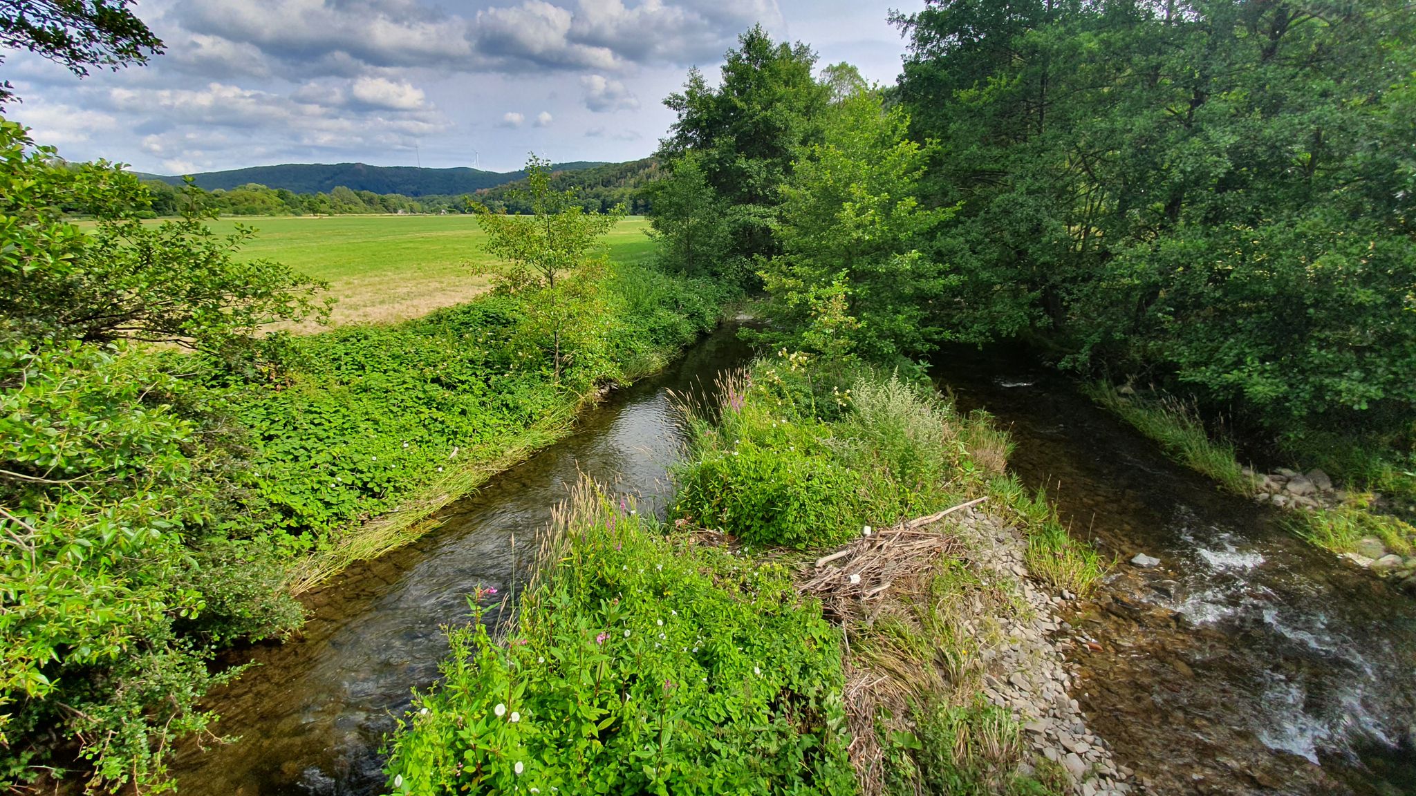 die Lahn bei Niederlaasphe