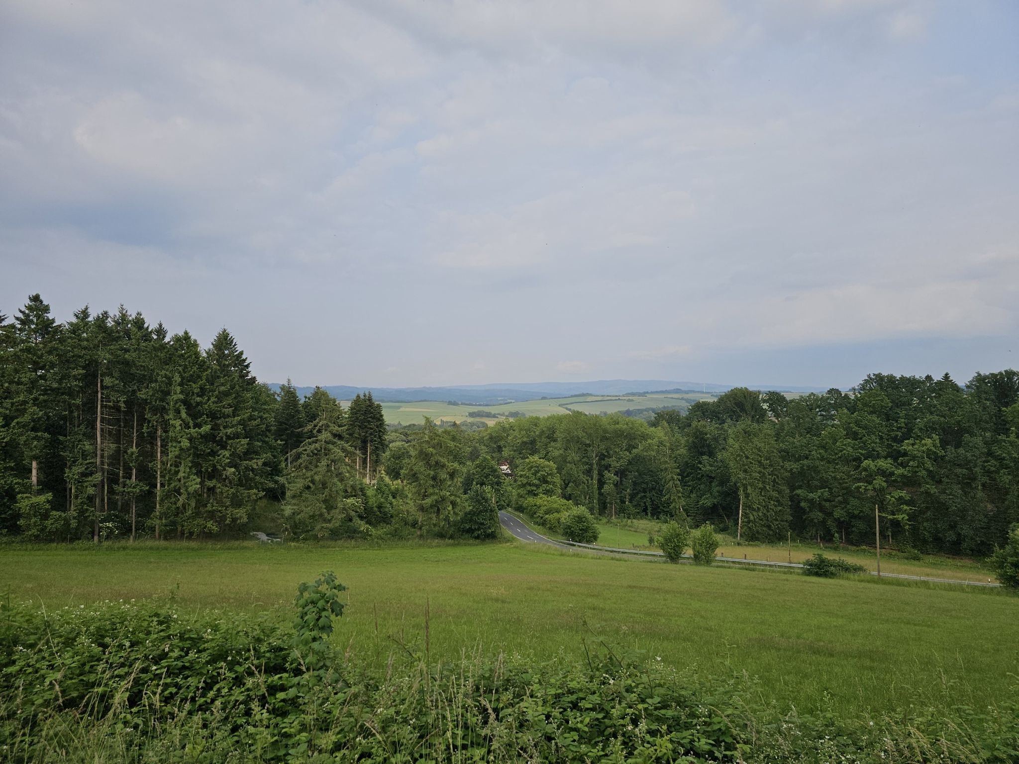 Ich aste über die Erhebung / die Förste noch von Einbeck trennt