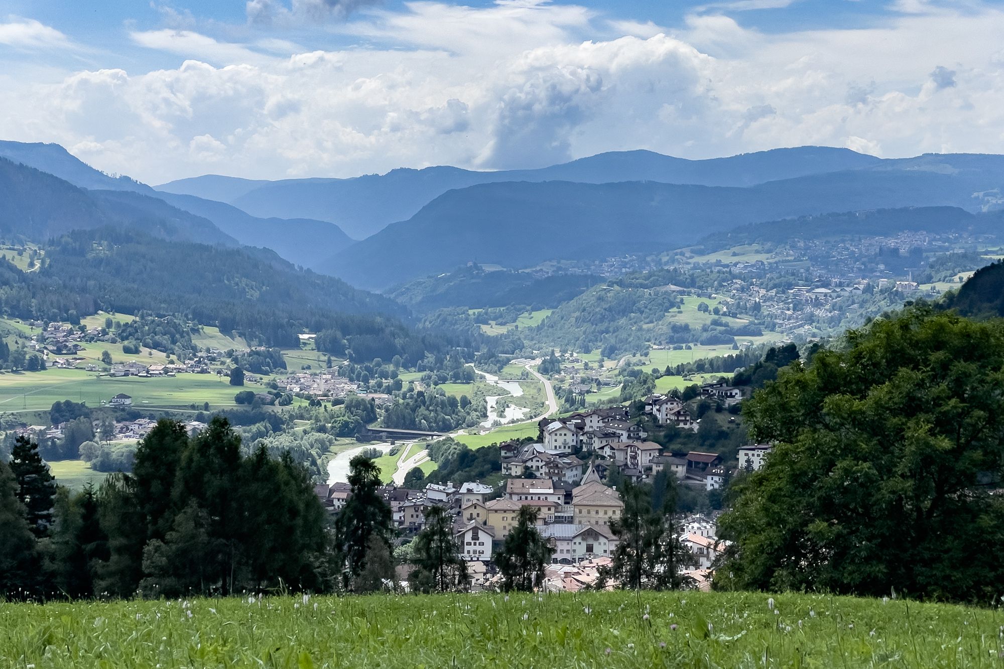 Fleimstal, Blick auf Tesero