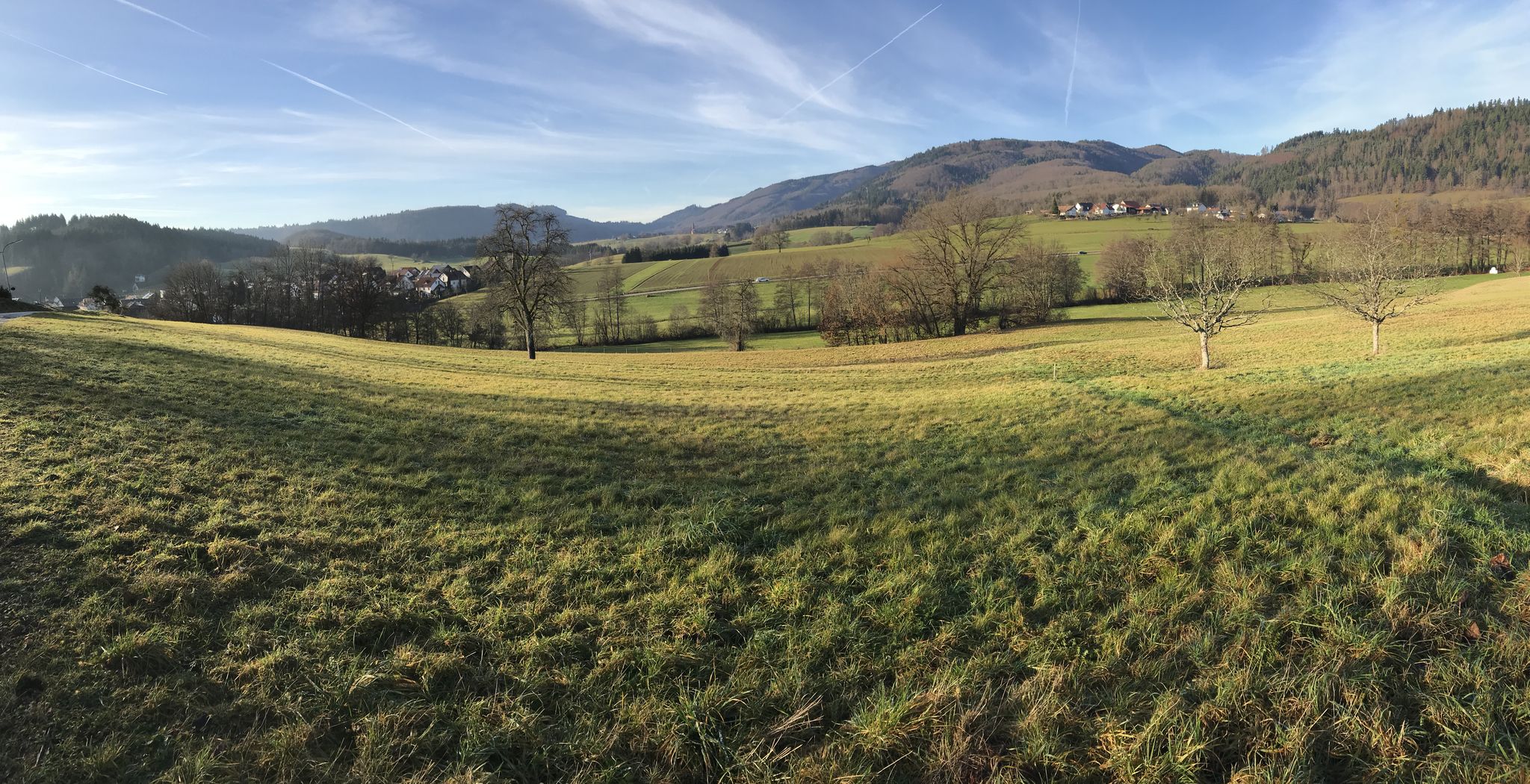 Panorama: Weitenau, Kirche Hofen, Fahrnbuck