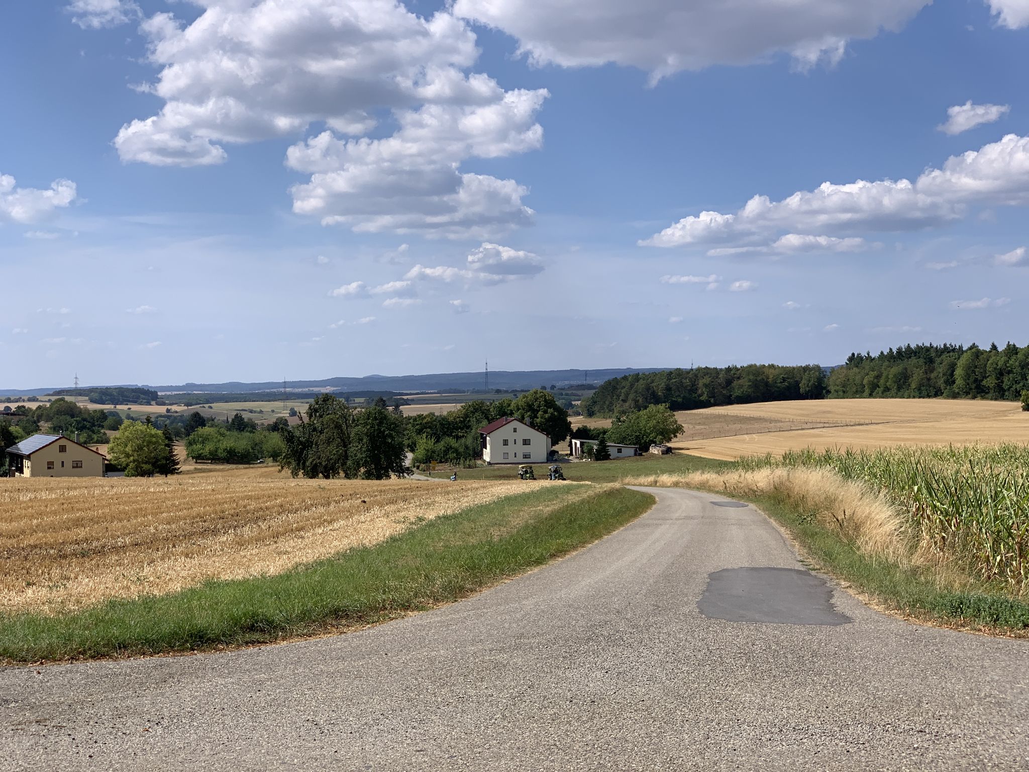 Aussiedlerhöfe Mittelschefflenz mit Odenwaldblick