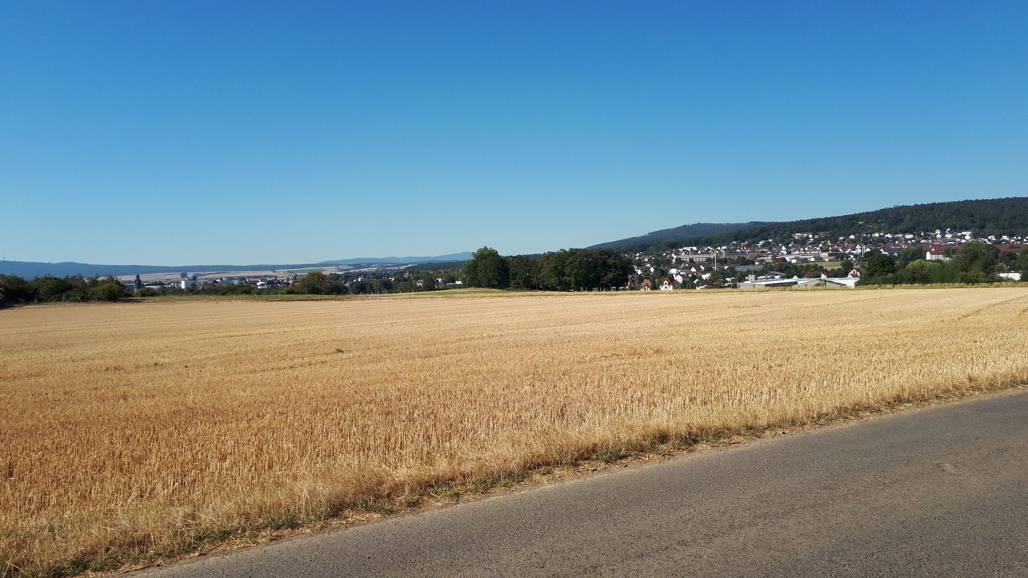 Blick auf Butzbach Richtung Feldberg