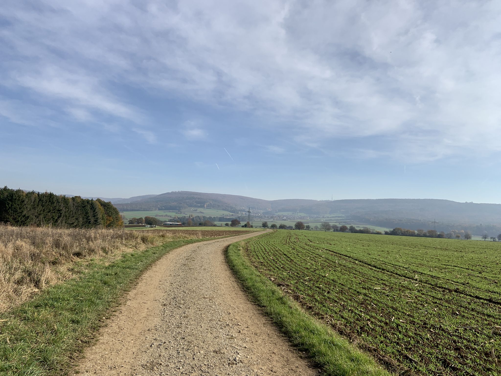 Schöner Panoramablick und der Nebel geht langsam aber sicher weg