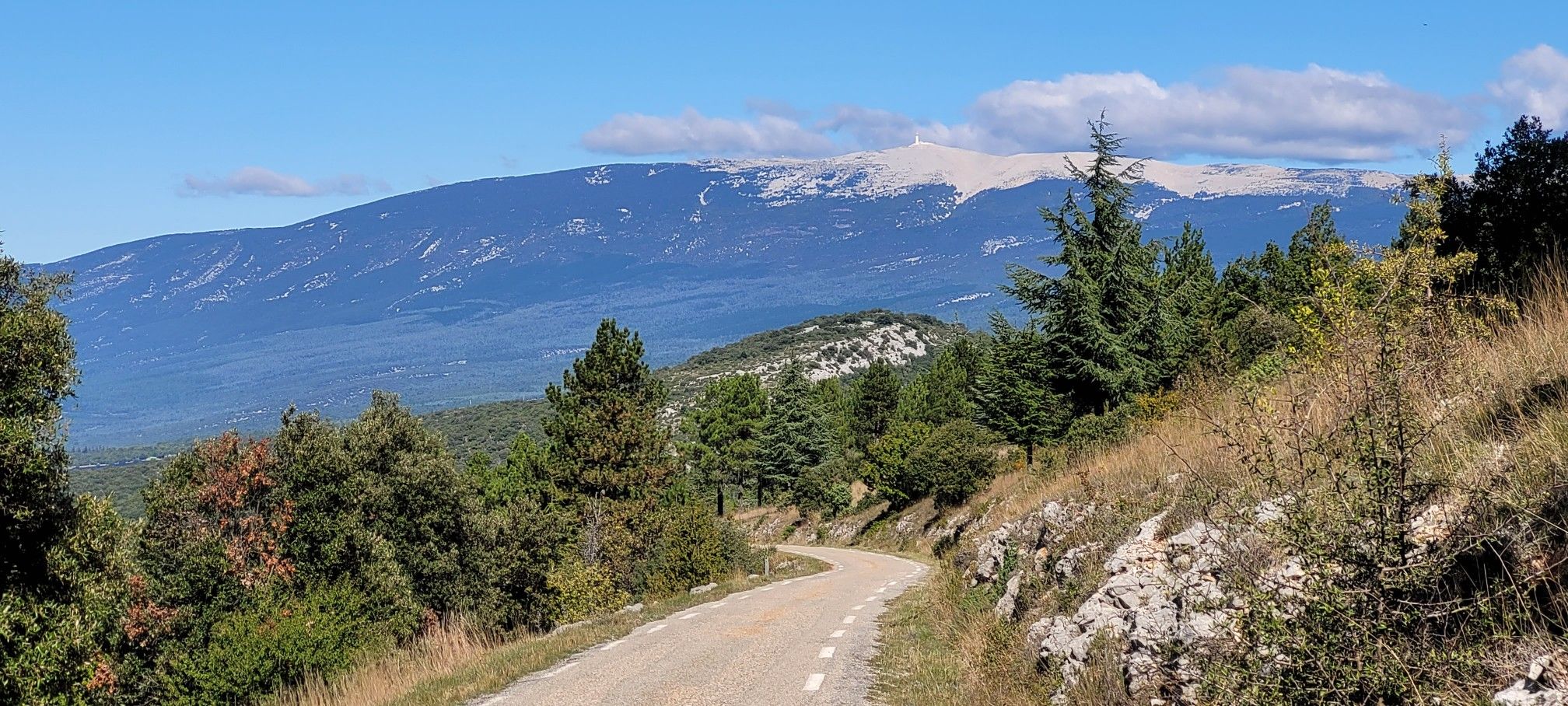 Col de la Ligne nach St Hubert, Blick auf den Ventoux