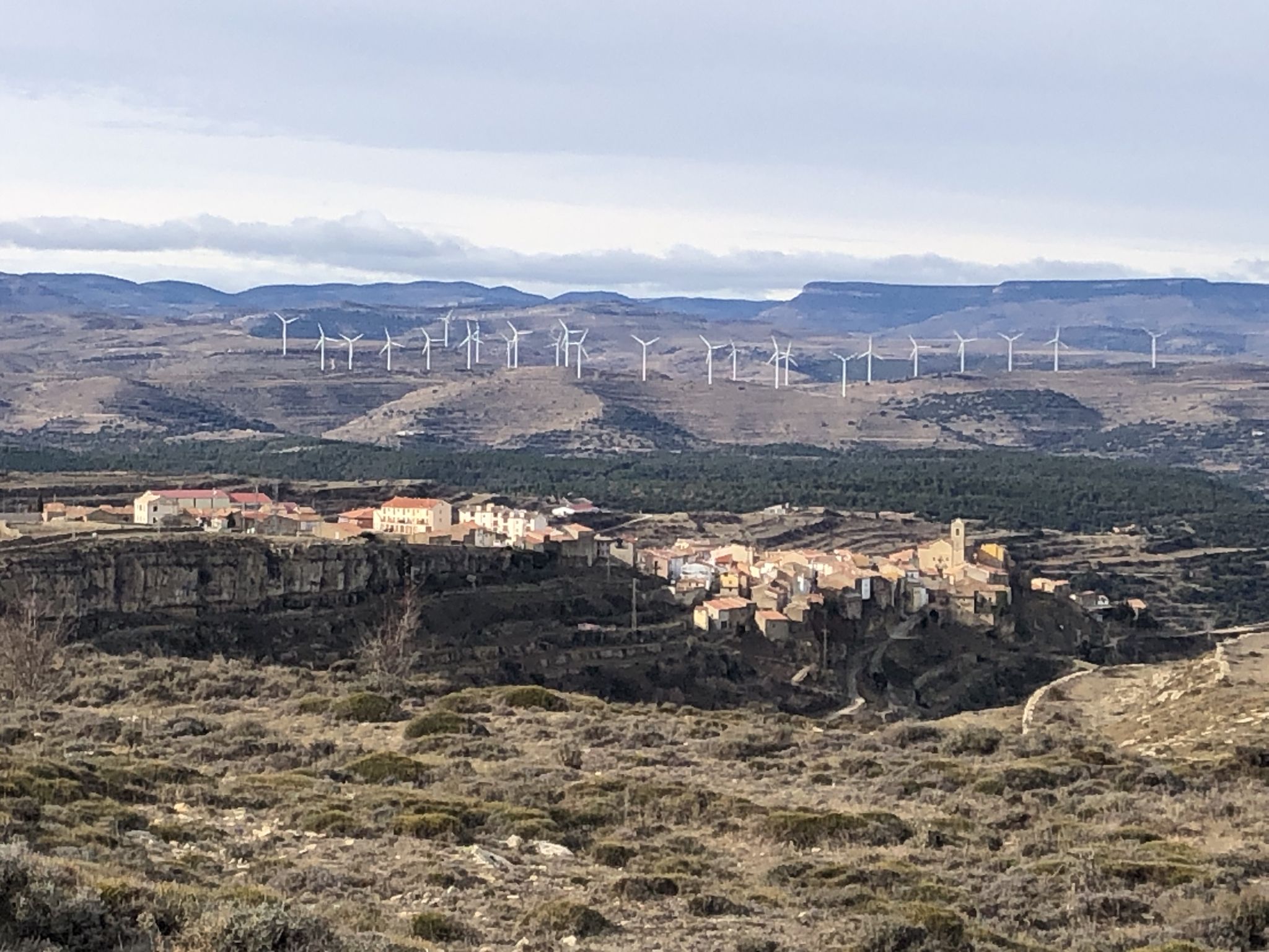 Vista de Castellfort desde la Ermita de Sant Pere