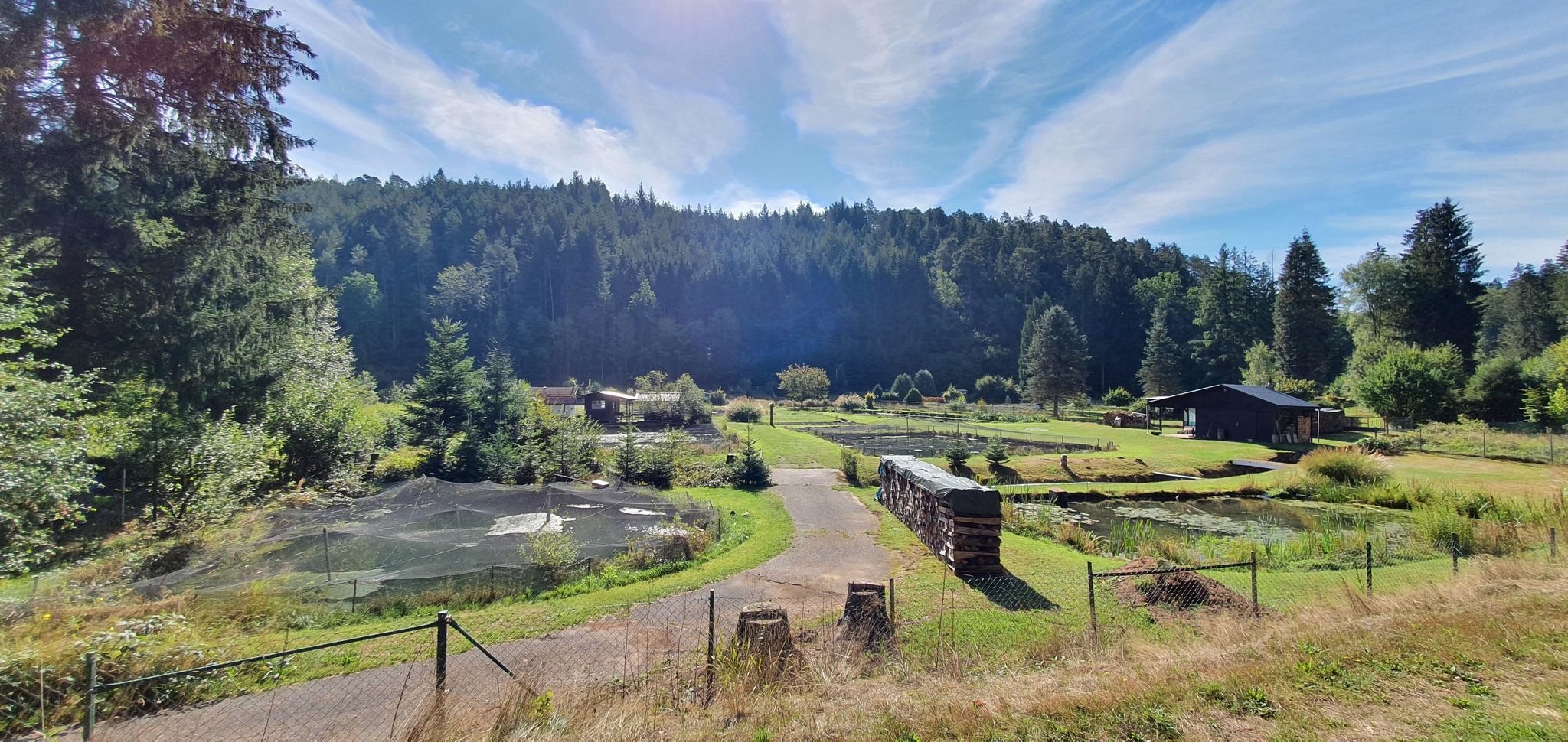 kleine Weiher soweit dass Auge reicht