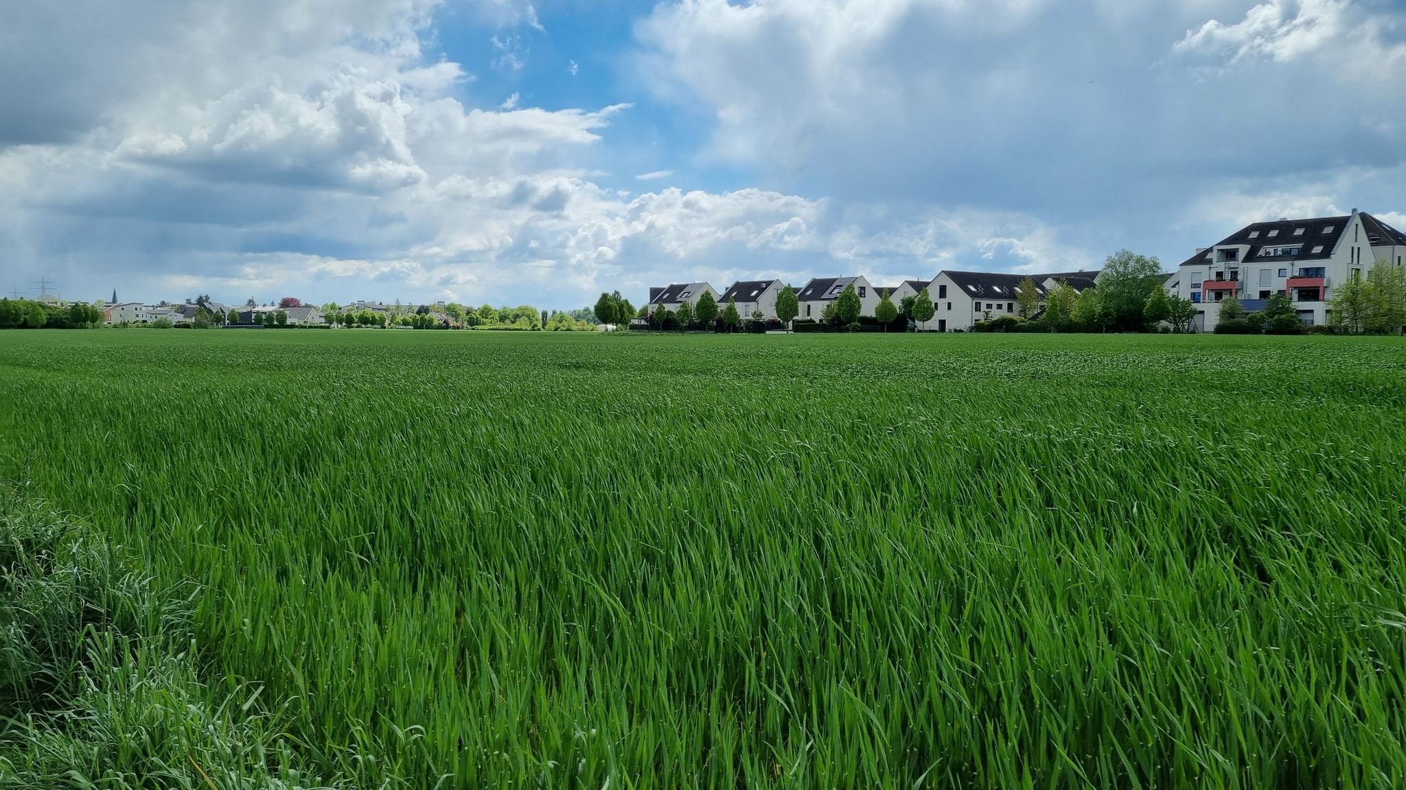 Das Neubaugebiet von Düsseldorf-Himmelgeist