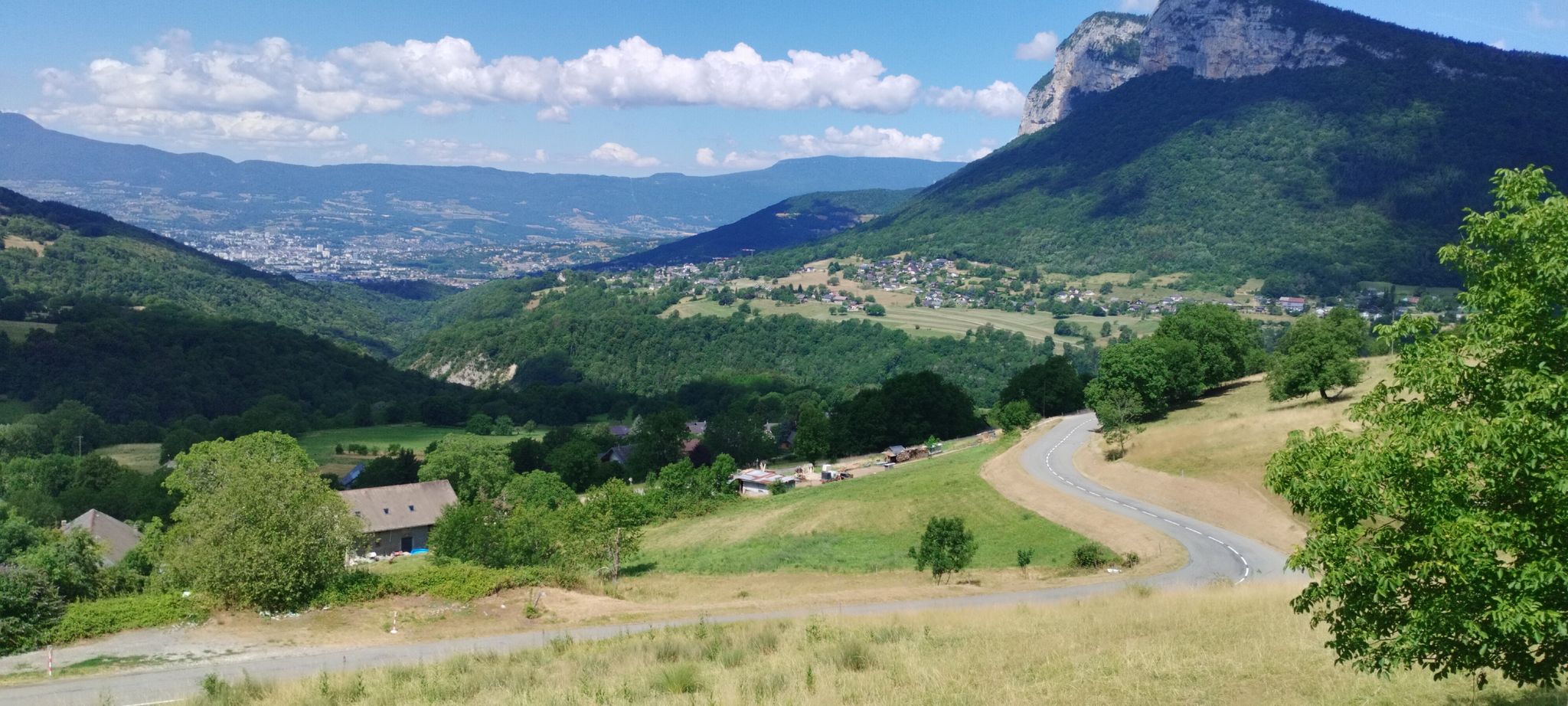 D206, Abfahrt vom Col des Pres 