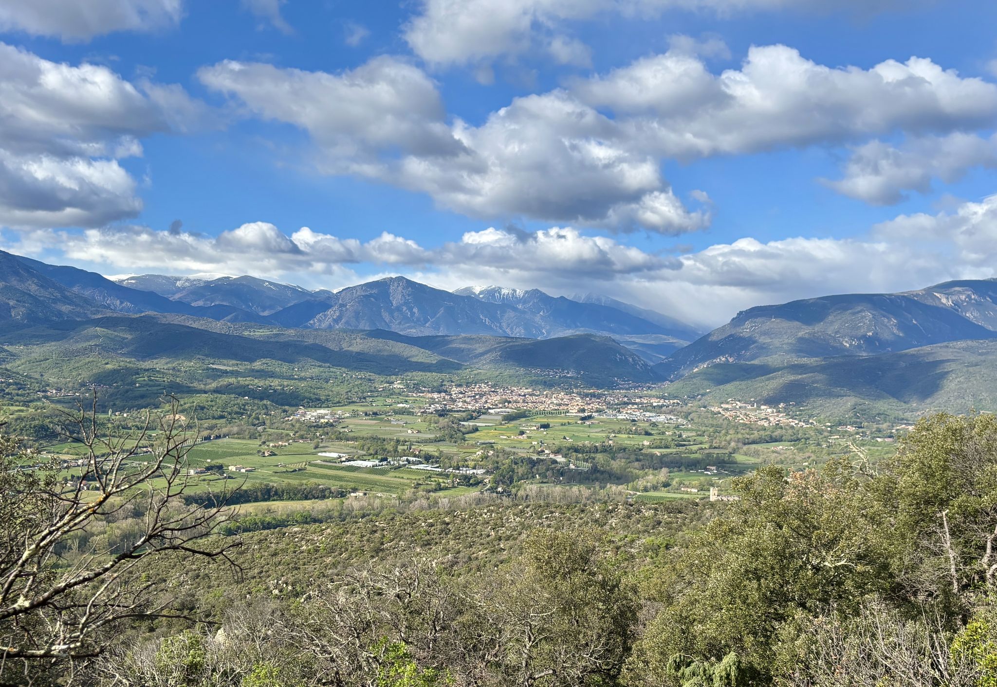 Vue sur le vallée de Prades