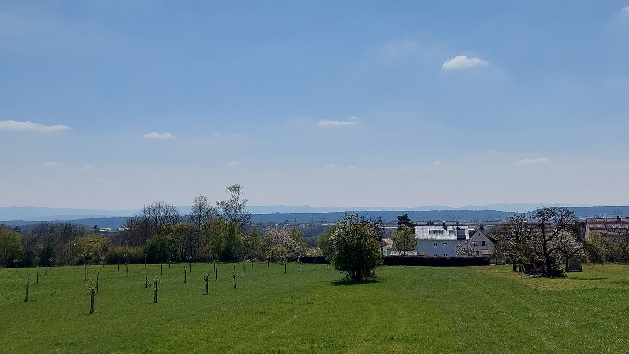 Panoramablick zum Albtrauf