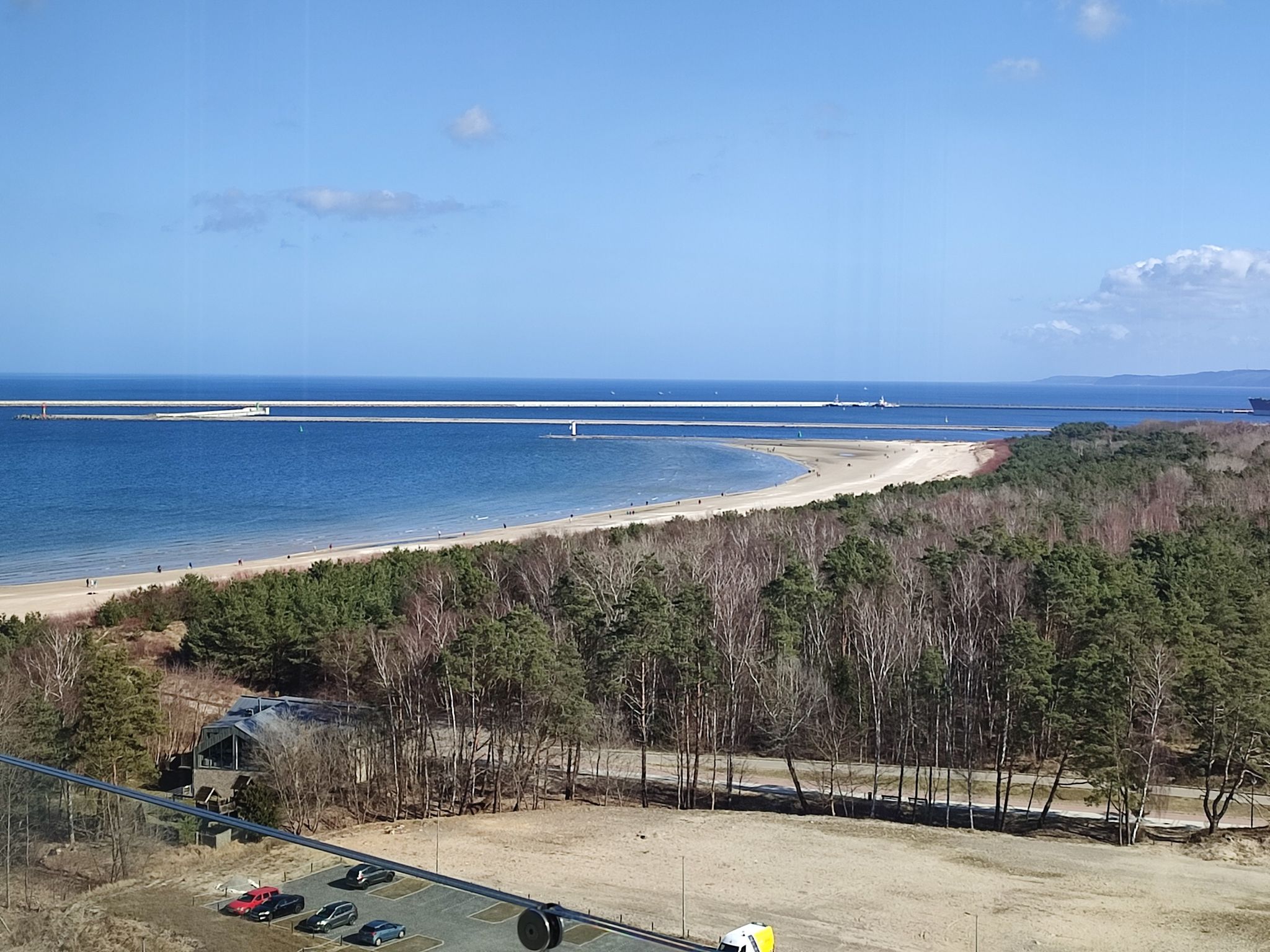 Blick vom 13. Stock des Radisson Blu