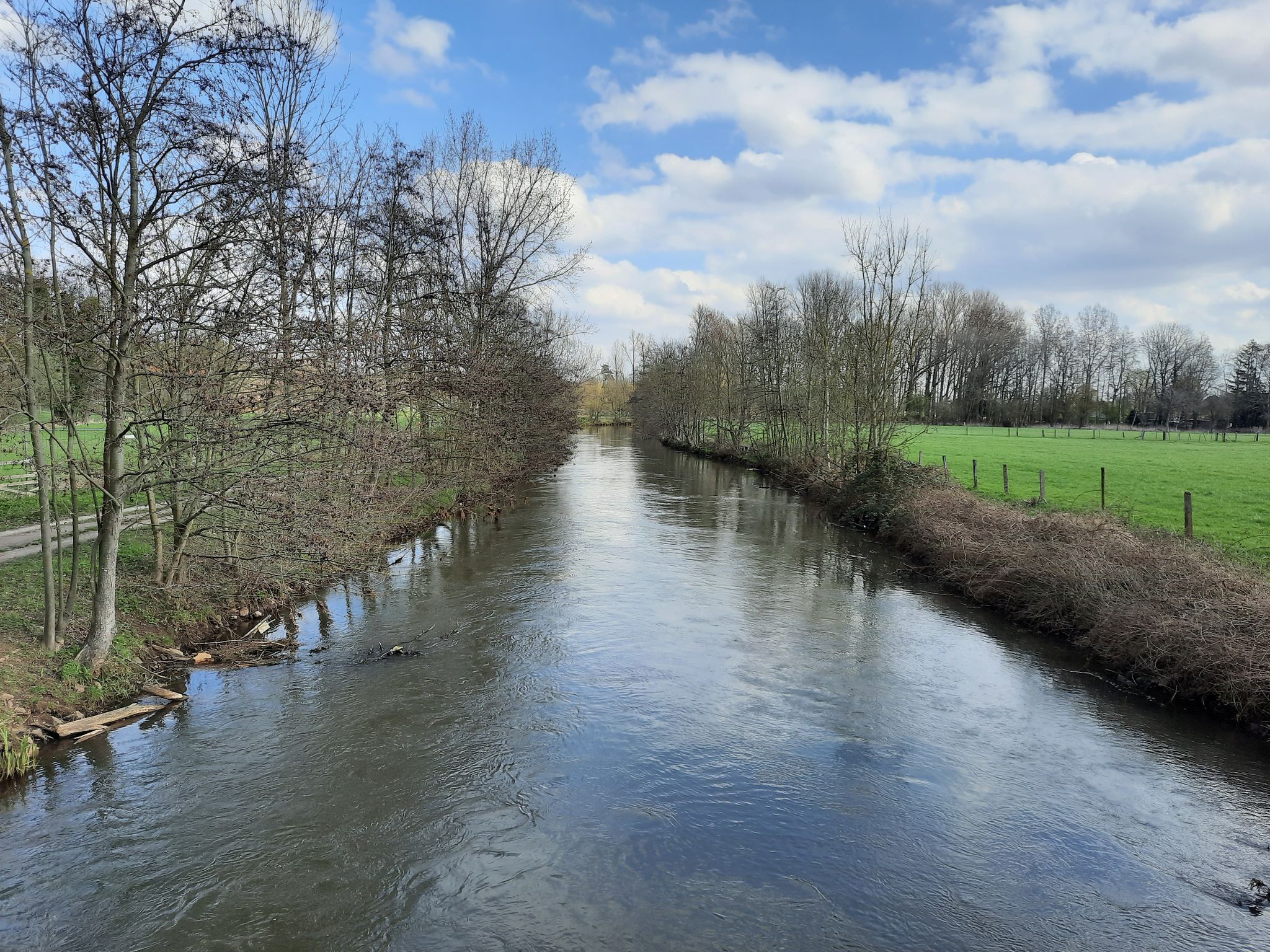Erft in der Höhe vom Museum Insel Hombroich